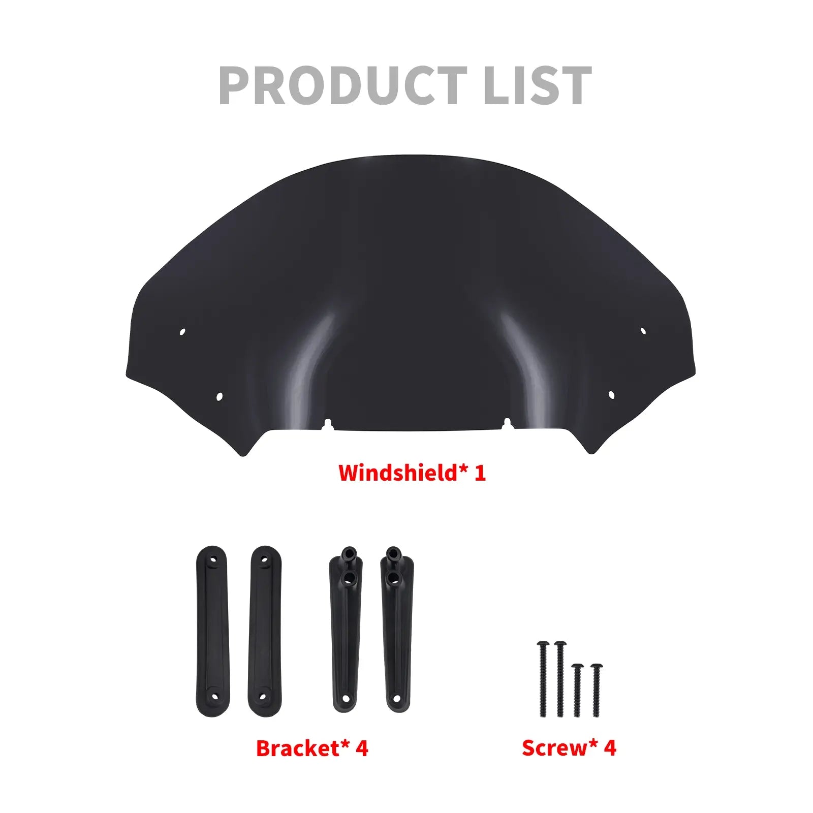 WI004601 mactions Motorcycle Windshield For Harley Touring cvo road glide - list