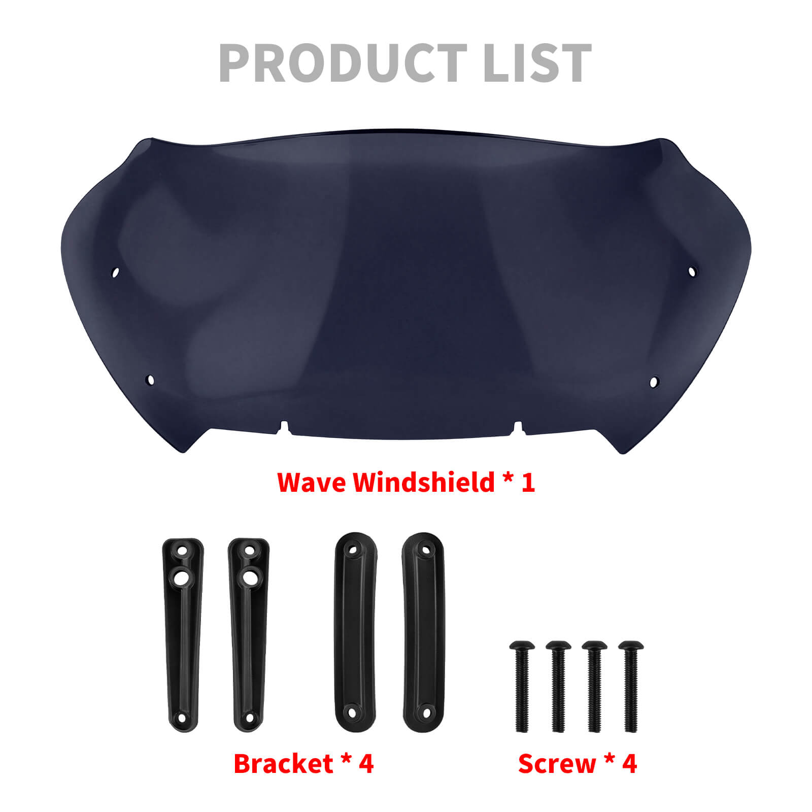 WI006001 MACTIONS motorcycle 10" Wave Windshield for 2024-2026 Harley Road Glide - product list