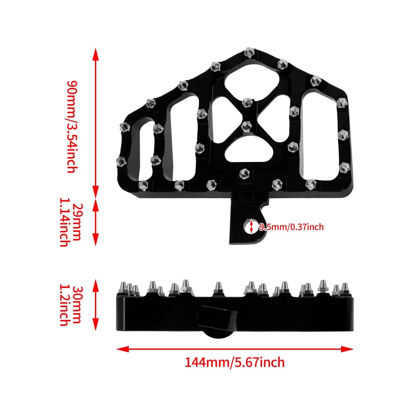 ZH001005-CNC-Front-Rear-Floorboards-Shifter-Lever-Pedal-Pad-dyna-size