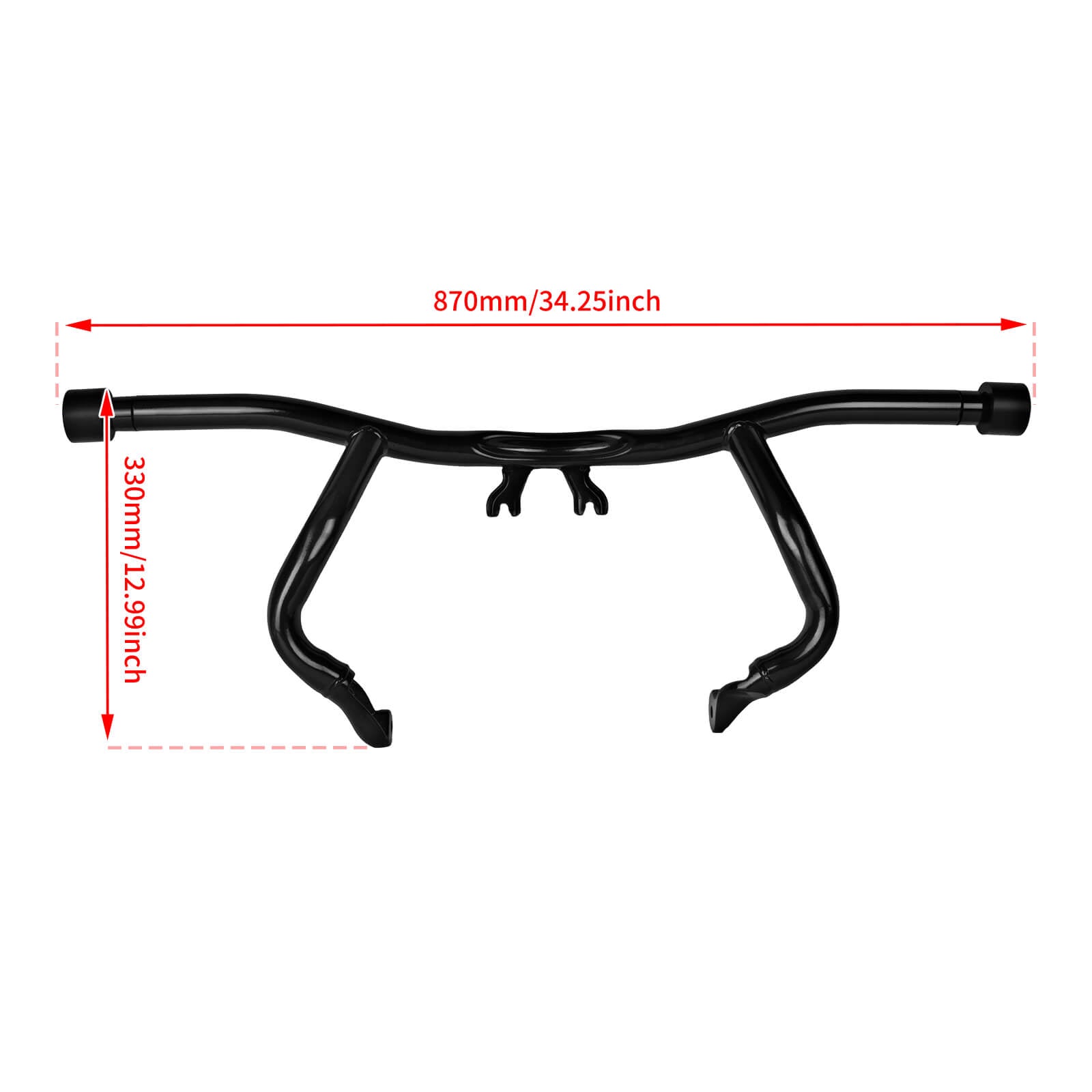 ZHBR0005 Mactions Front Engine Guard Crash Bar for  Harley Touring Size