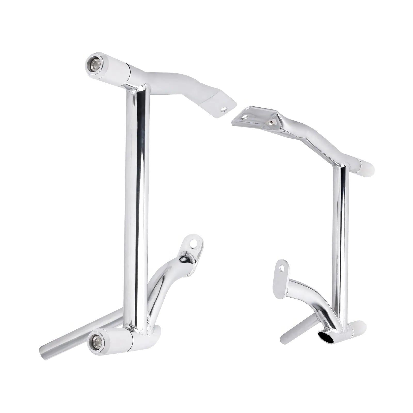 ZHFR0009 mactions Motorcycle Rear Saddle Bag Guards Chrome crash bars