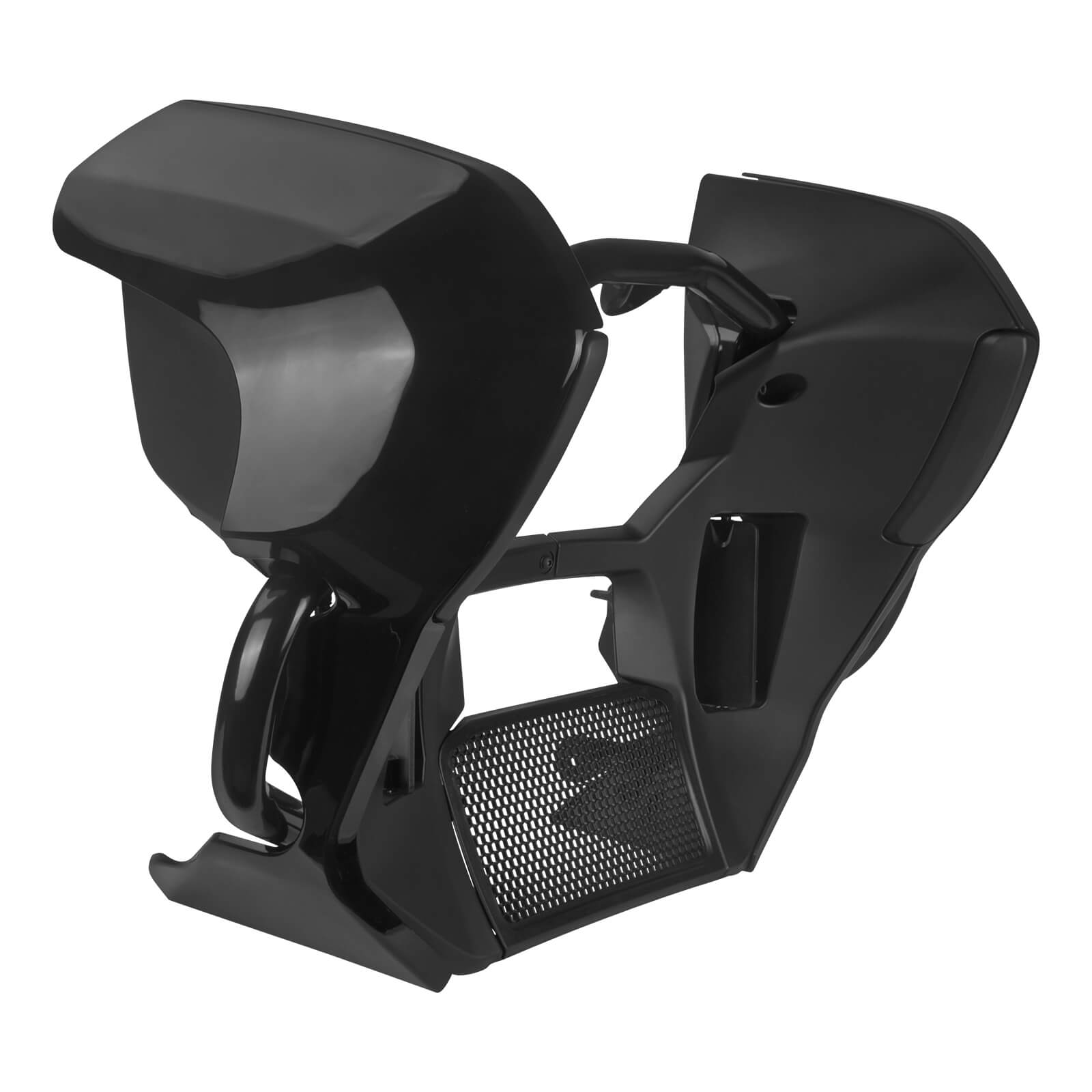 ZHFR0012 mactions Motorcycle Fairing Lowers w/ black Engine Guard for Harley