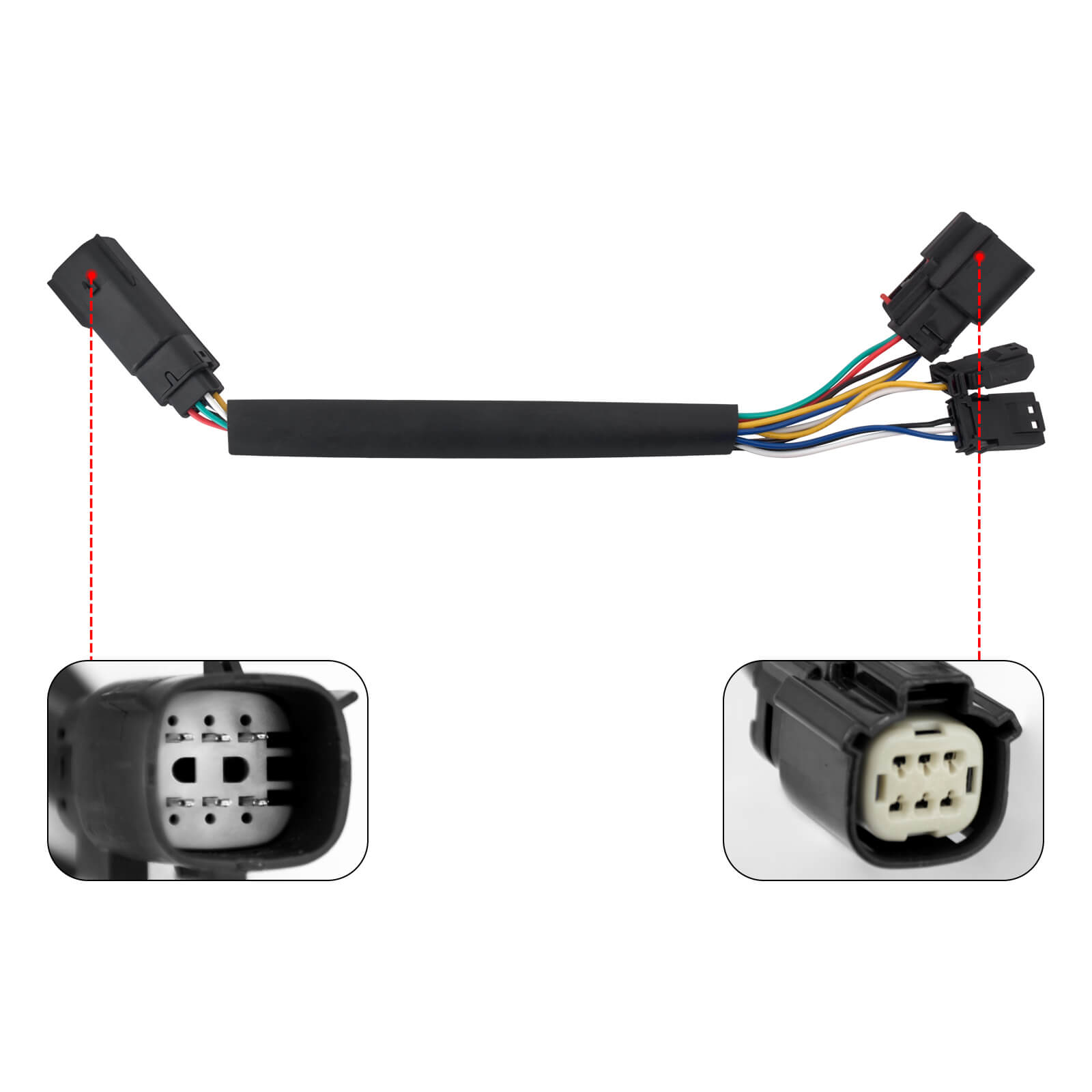 ZHFR0026 Mactions Lower Fairing Kit with LED Lights For Harley Touring FLHX FLTRX Connector