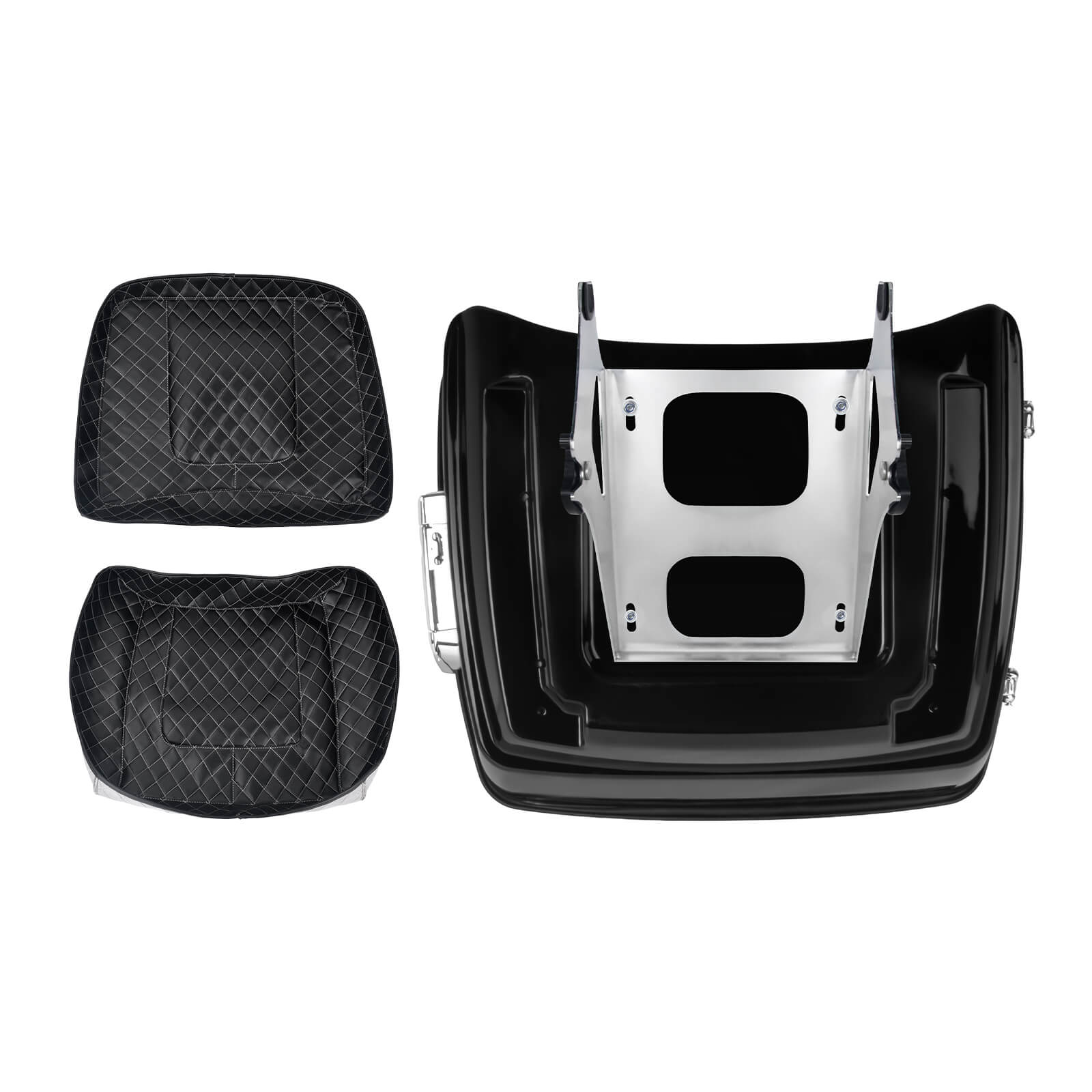 13.7" King Tour Luggage Trunk w/ Luggage Rack For Harley Touring '14-'25 | Mactions