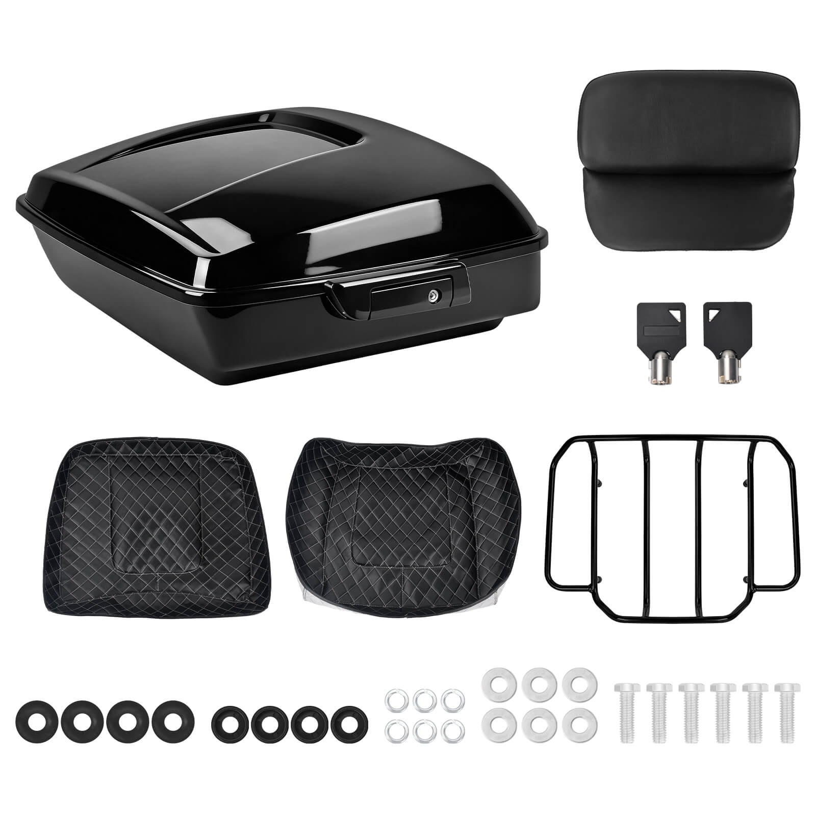 ZHLU0023-JG mactions 10" Chopped Tour Pack w/ Top Luggage Rack Set for Harley street glide - product list