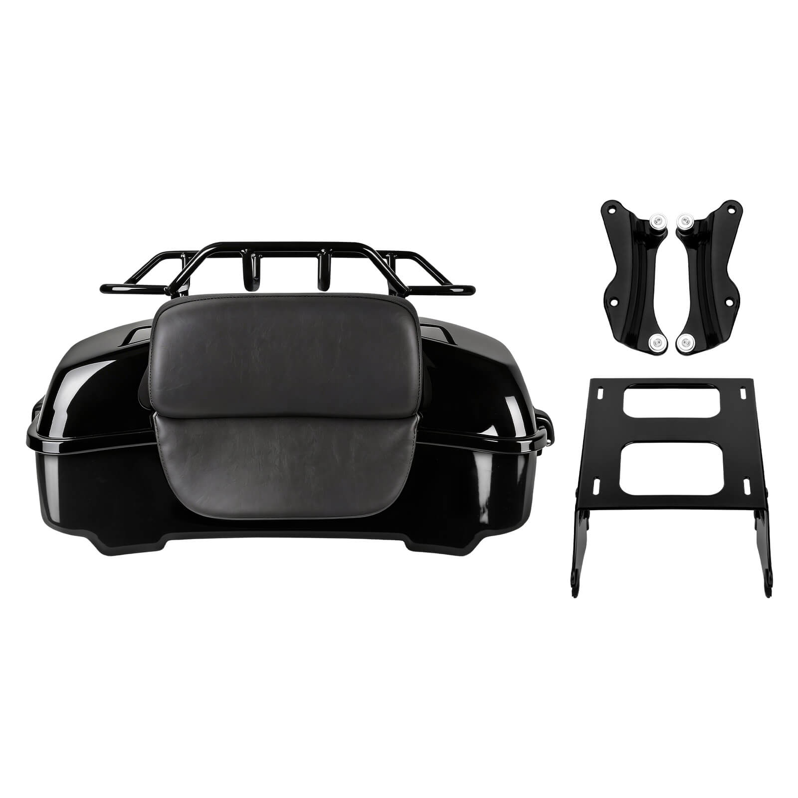 ZHLU0027-JG mactions Quick Detach Chopped Tour Trunk & Luggage Rack - vivid black
