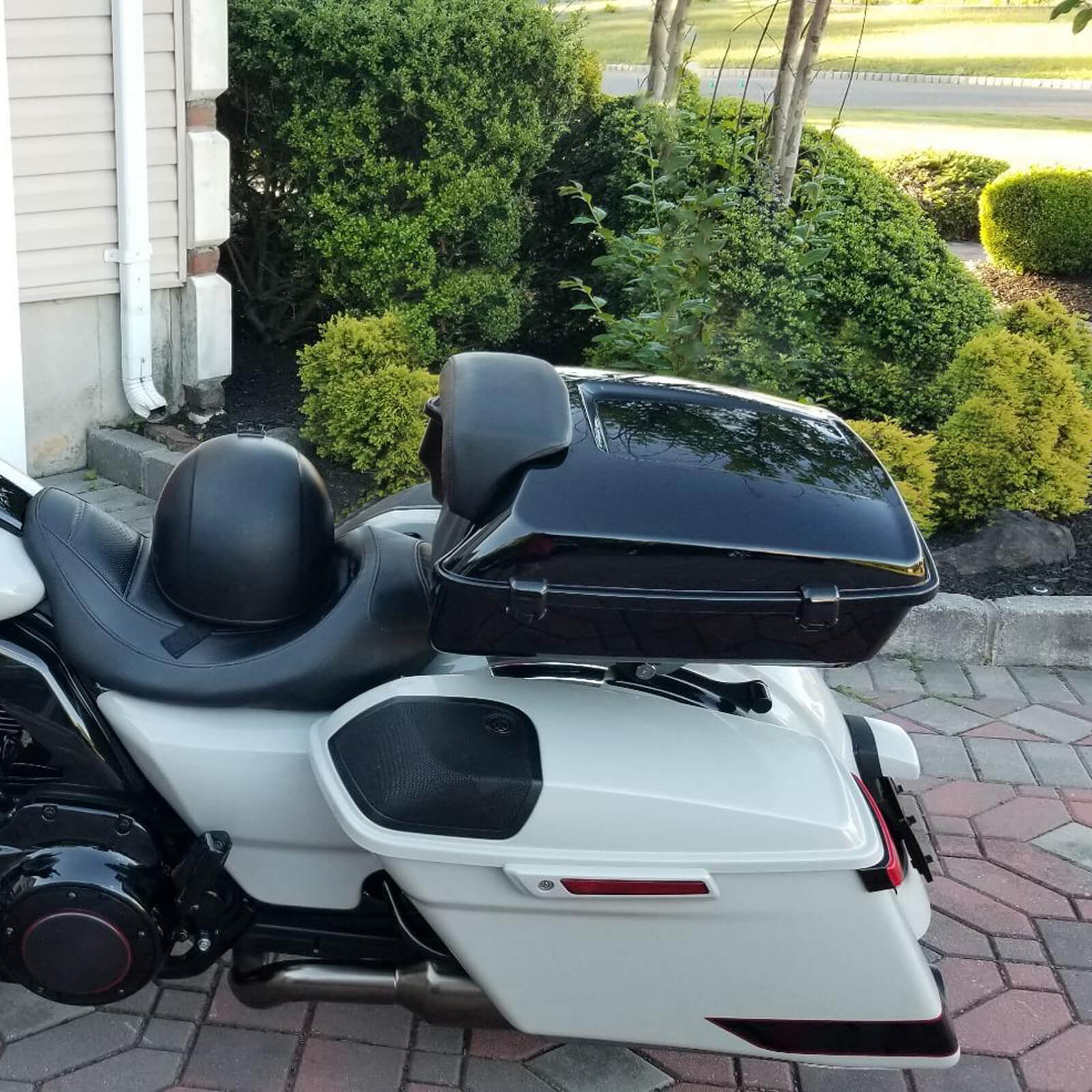 Razor Tour Trunk with Backrest for Harley Touring Road Street Glide 2014-2025 | Mactions
