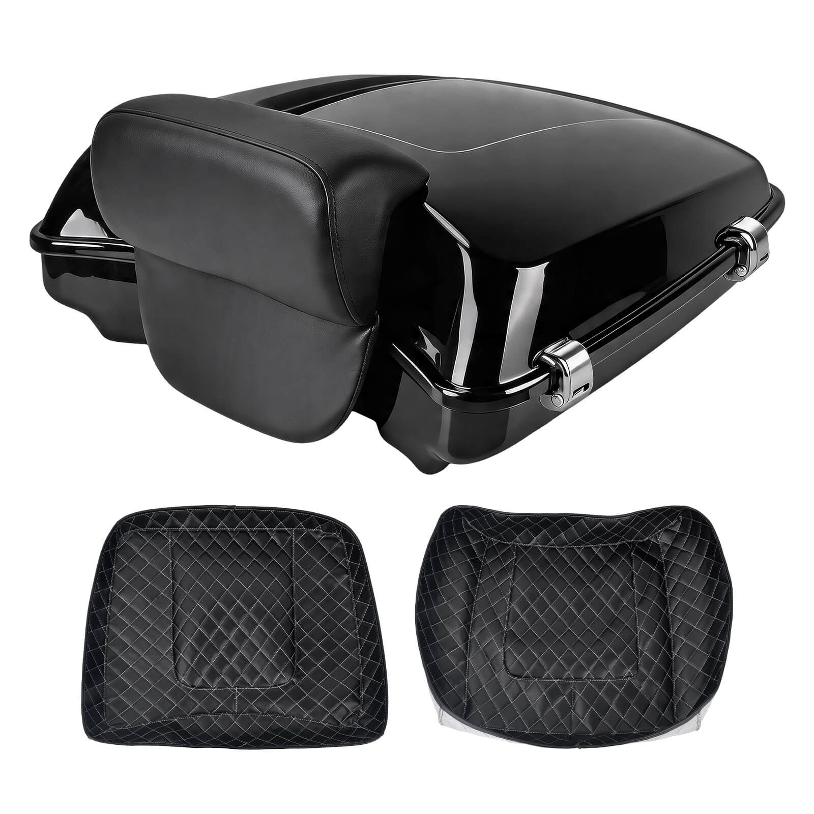 Razor Tour Trunk with Backrest for Harley Touring Road Street Glide 2014-2025 | Mactions