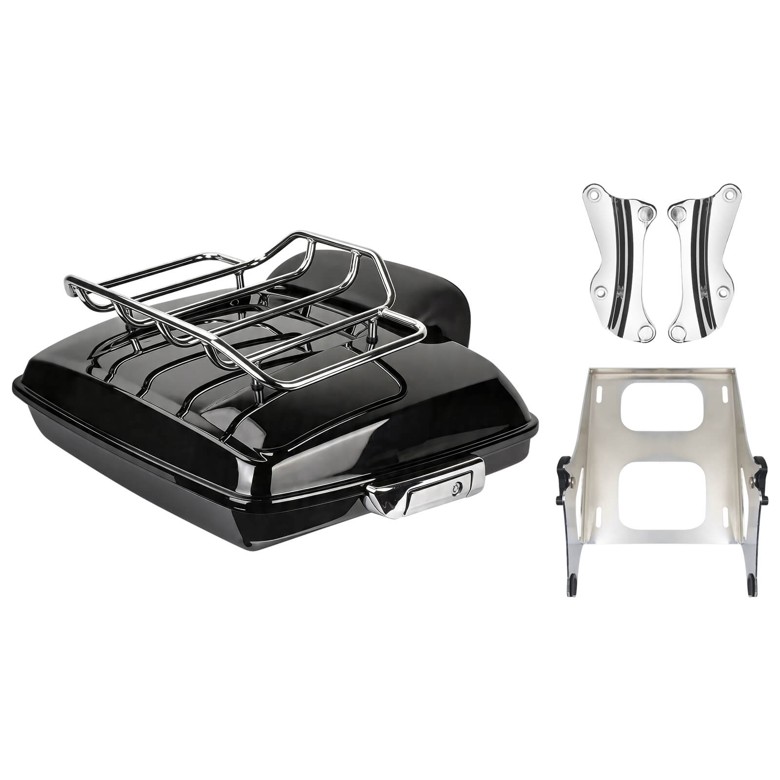ZHLU0038-Mactions Razor Luggage Tour Trunk Complete for Harley Touring '14-'25