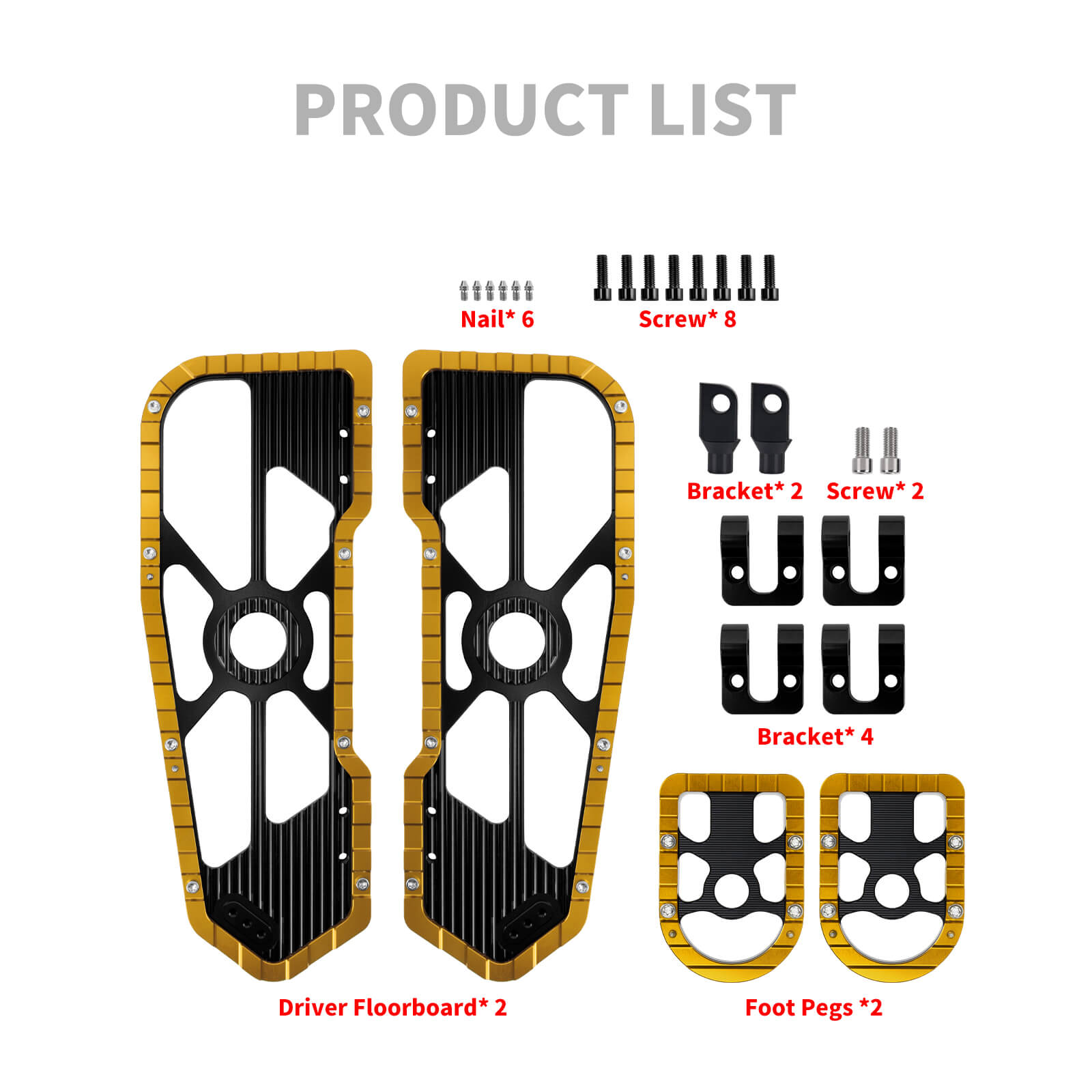 CNC Wide Rider Floorboards Passenger Foot Pegs Set for Harley Touring Dyna Softail | Mactions