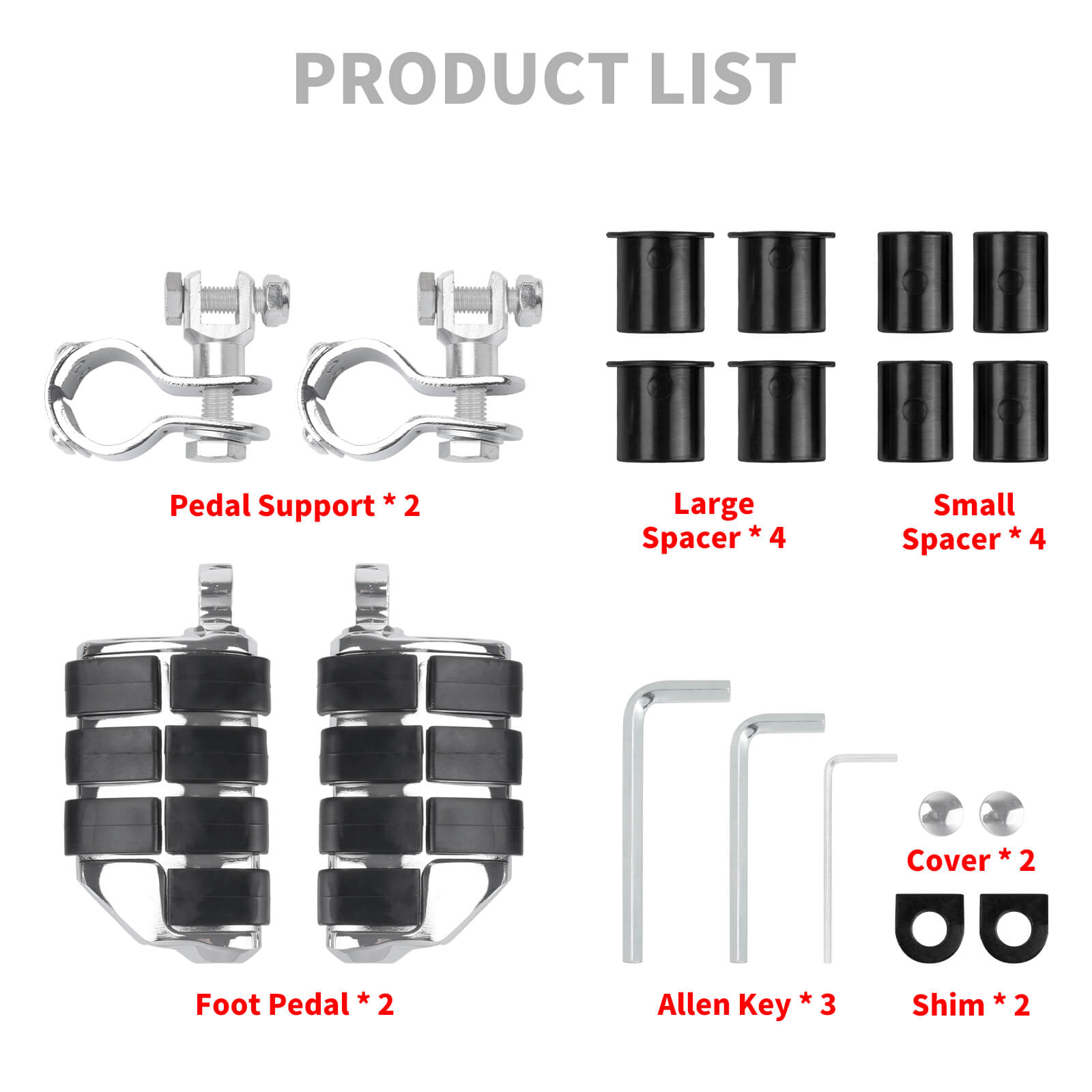 ZHPE0036 Mactions_Motorcycle Heavy Duty 32mm Engine Guard Highway Pegs for Harley Kawasaki Product List