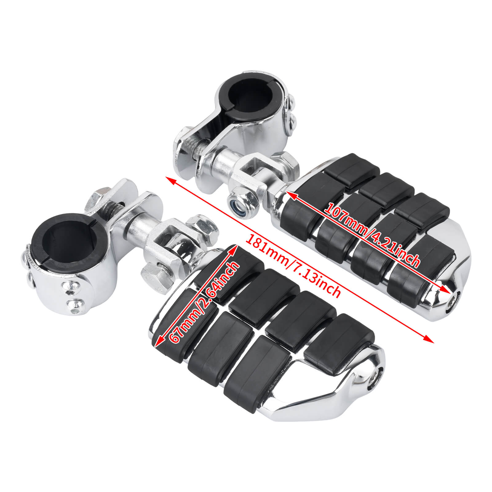 ZHPE0036 Mactions_Motorcycle Heavy Duty 32mm Engine Guard Highway Pegs for Harley Kawasaki Size