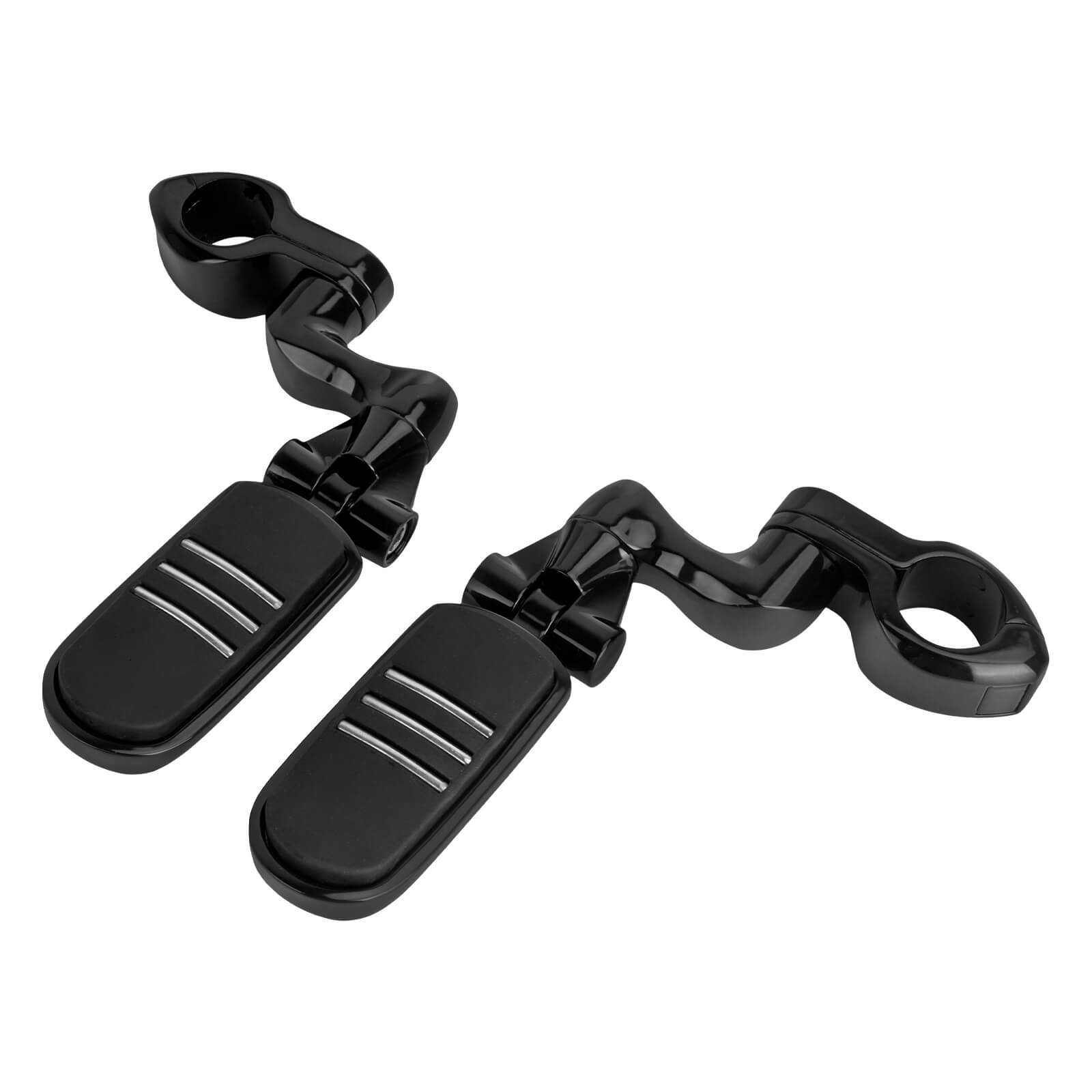 ZHPE0036 Mactions_Universal 1-1/4" Engine Guard Highway Foot Pegs kit for Harley Suzuki