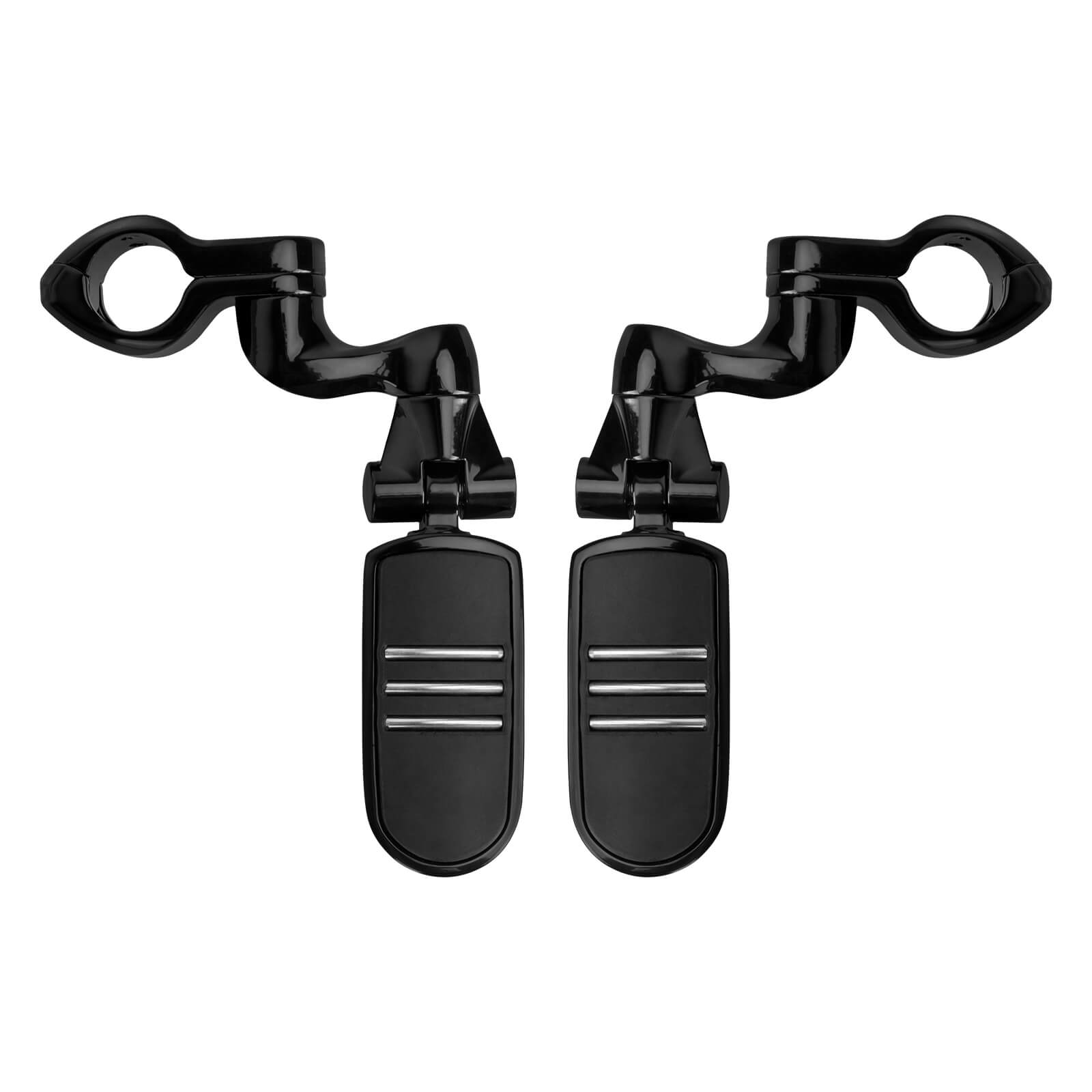 ZHPE0036 Mactions_Universal 1-1/4" Engine Guard Highway Foot Pegs kit for Harley Suzuki