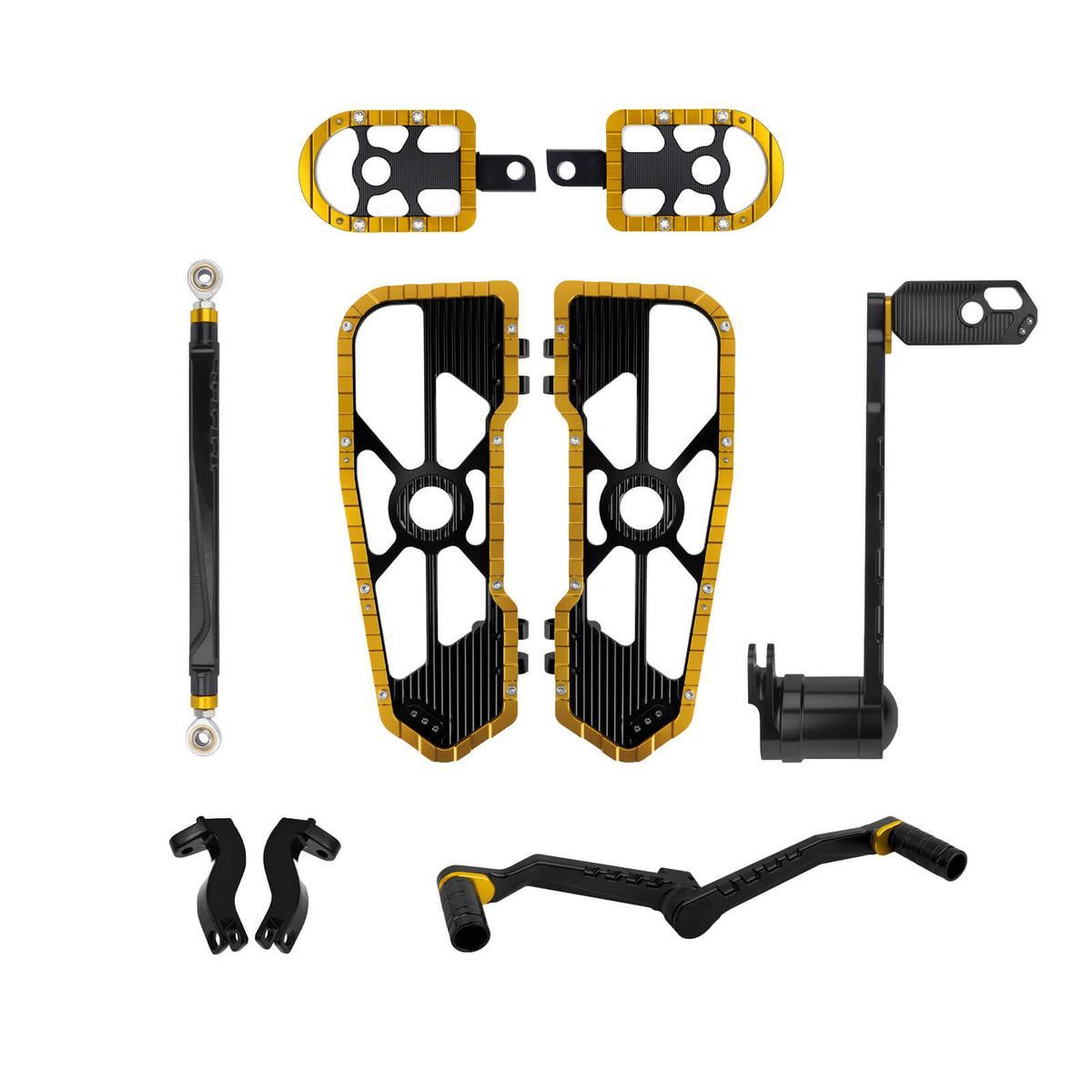 Front Rear Floorboards Brake Shifter Pegs Linkage Kit for Harley Touring ’08-’13丨Mactions