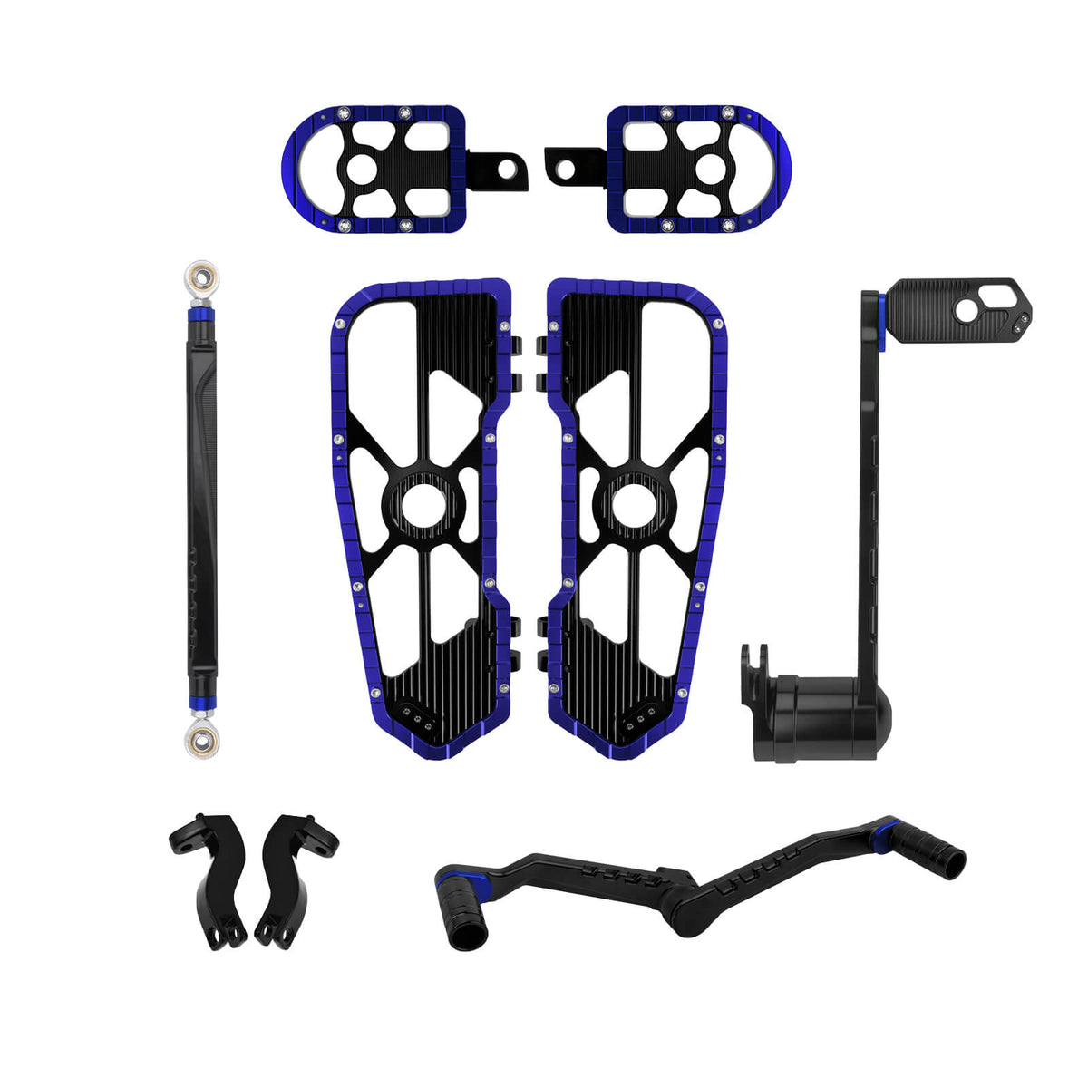 Front Rear Floorboards Brake Shifter Pegs Linkage Kit for Harley Touring ’08-’13丨Mactions