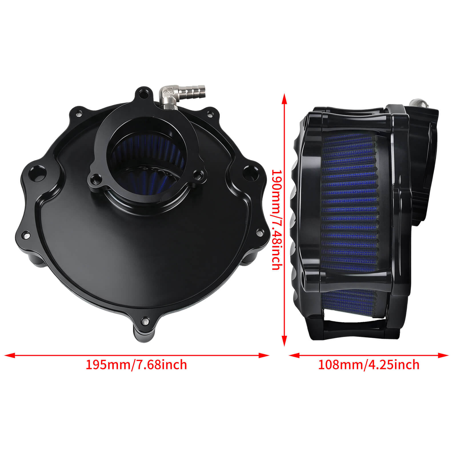 CNC Stripe Air Cleaner Intake Kit for Harley Softail Breakout Fat Boy 2025丨Mactions