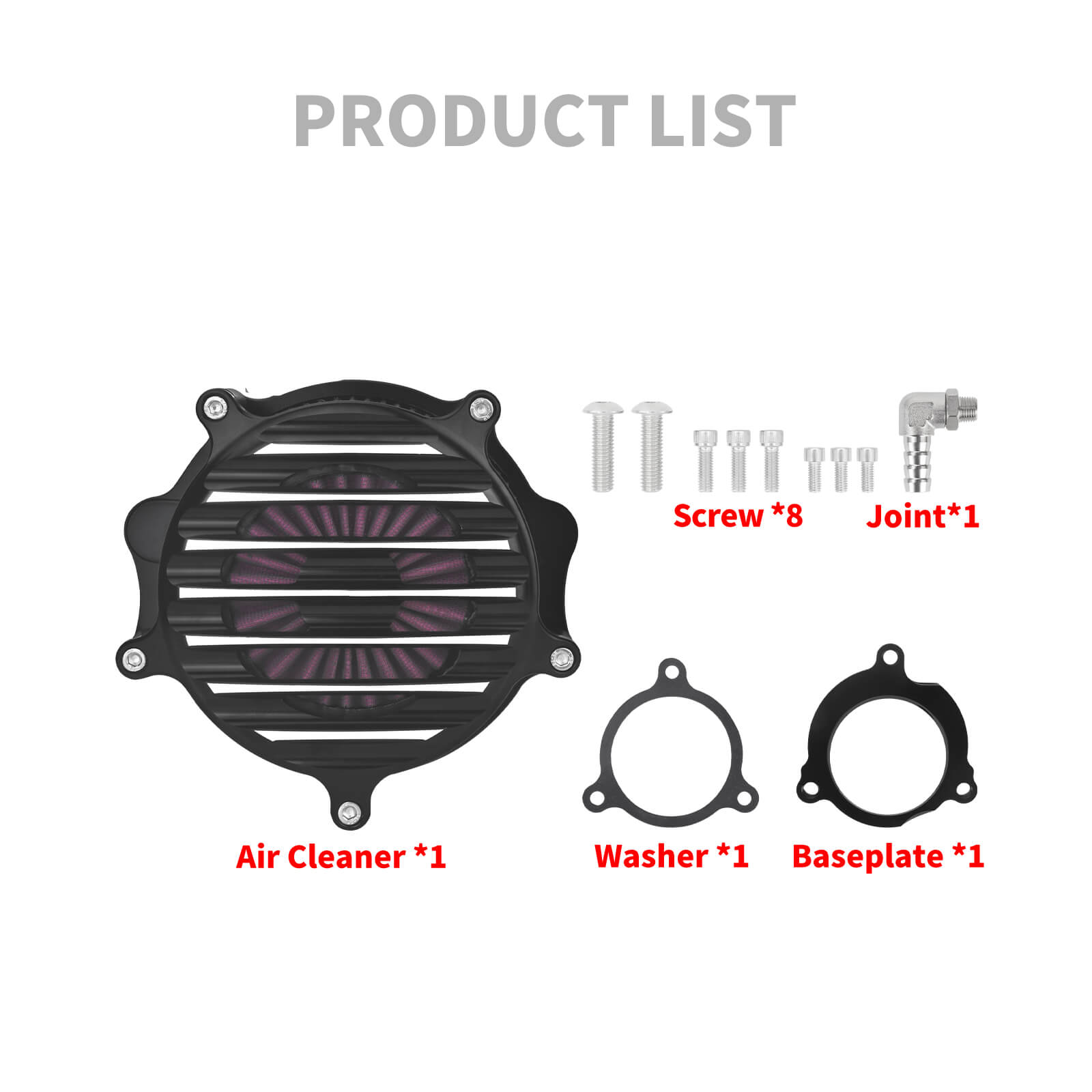 CNC Stripe Air Cleaner Intake Kit for Harley Softail Breakout Fat Boy 2025丨Mactions