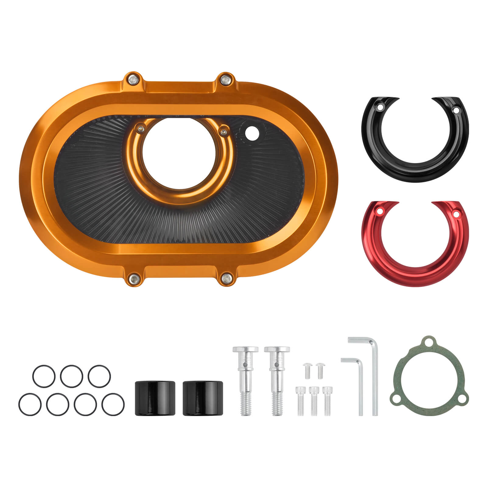 Oval CNC Air Cleaner Kit for Harley M8 Touring Softail '18-'24 | Mactions