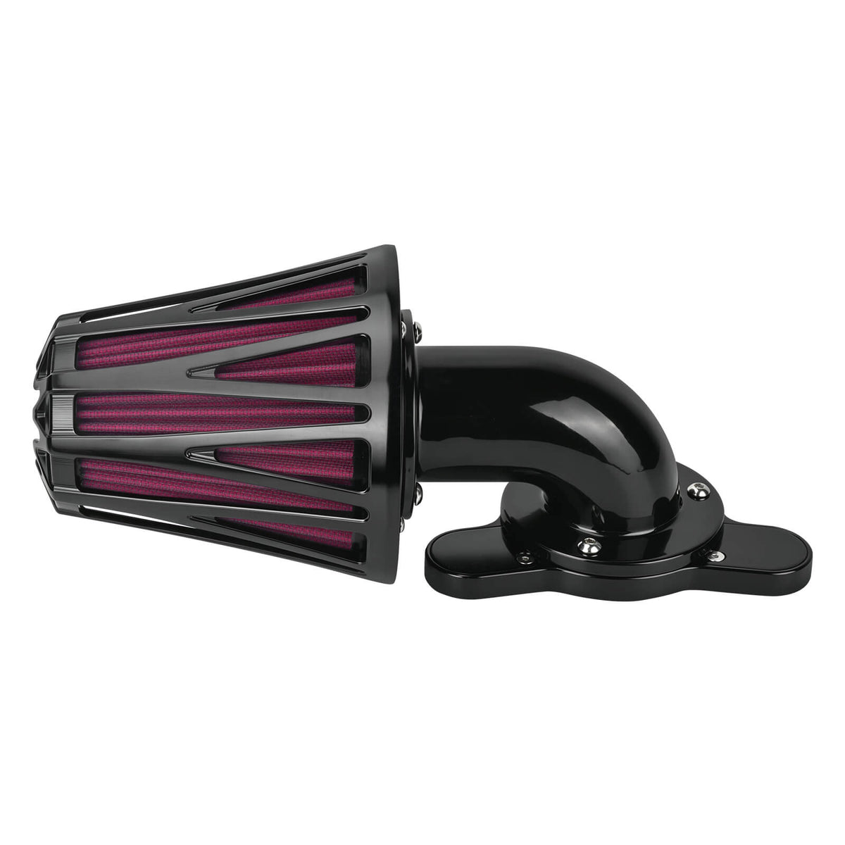 af009917 mactions forward facing air intake kit sportster xl 2008 black red side