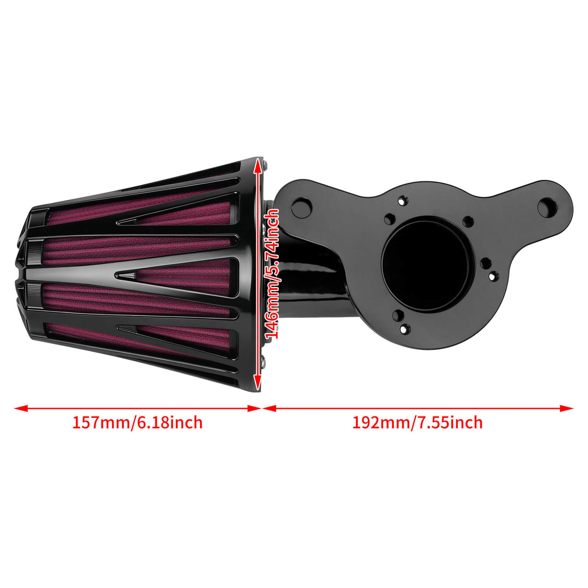 High Flow Harley Air Cleaner Kit for Softail & Dyna '00-'17 Touring '00-'07 | Mactions
