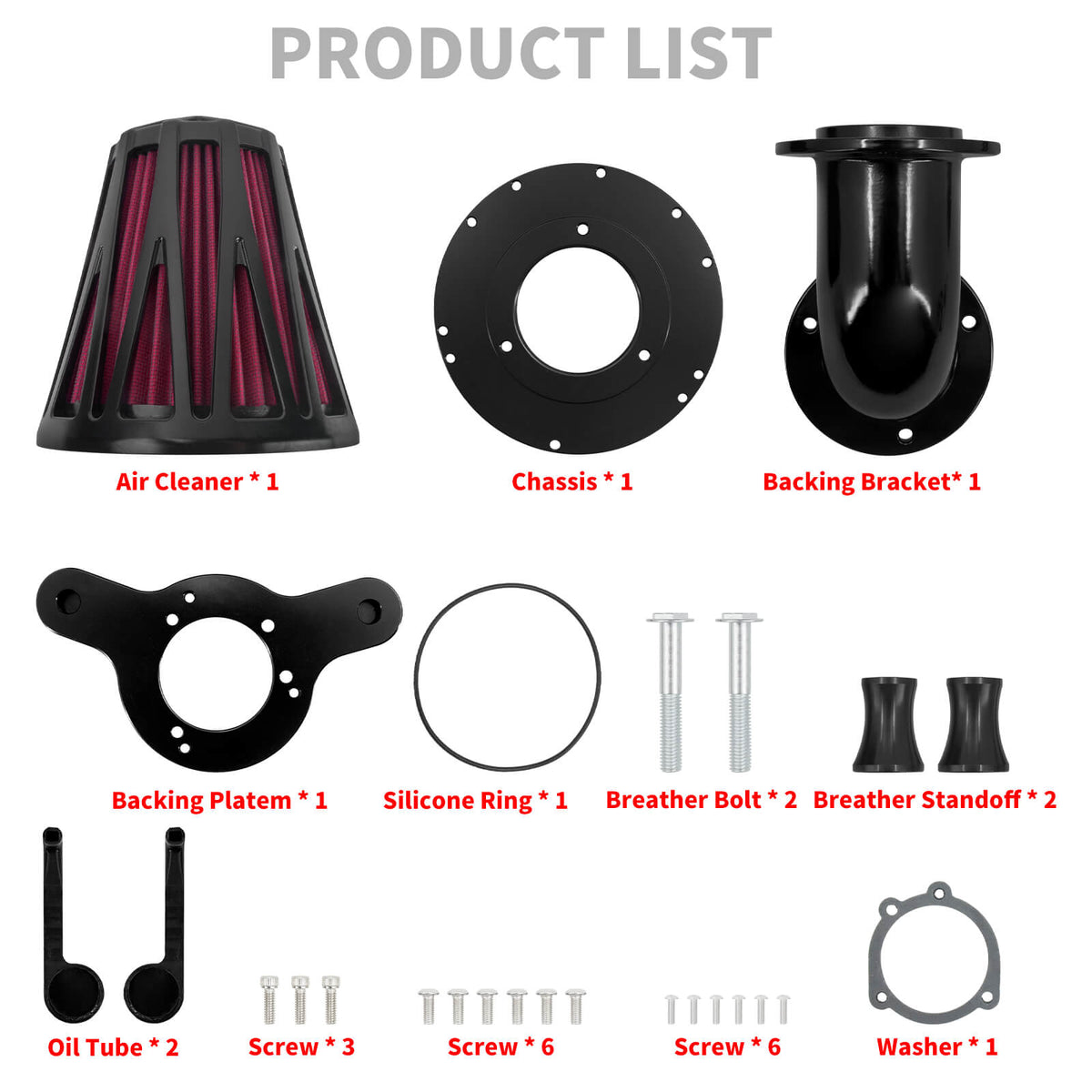 High Flow Harley Air Cleaner Kit for Softail & Dyna '00-'17 Touring '00-'07 | Mactions