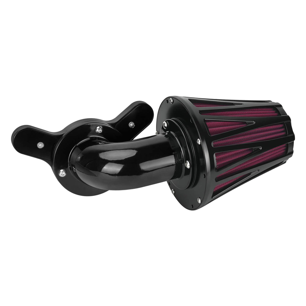 90-Degree Custom Air Filter Kit for Softail '16-'17 Touring & Trike '08-'16 | Mactions