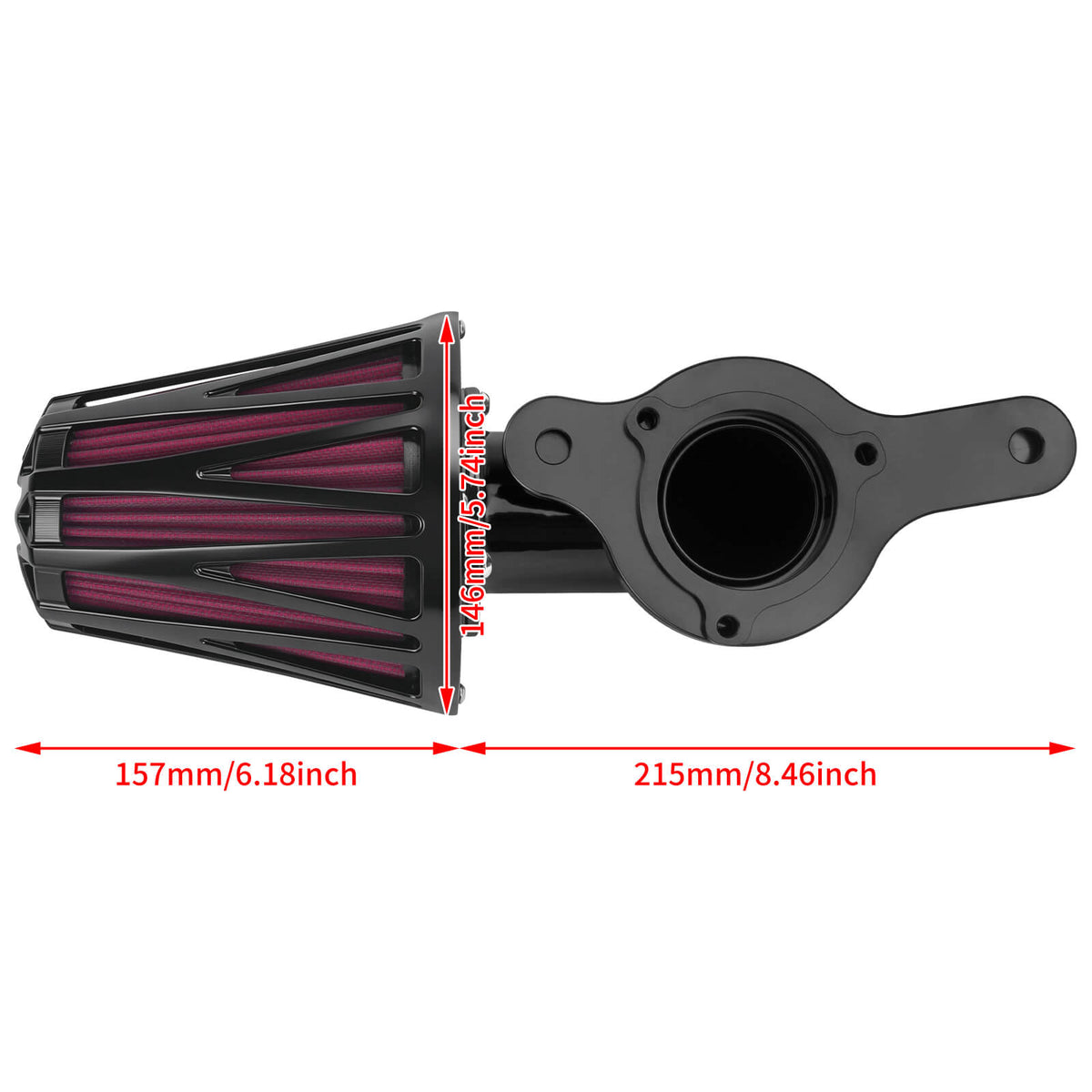 Heavy Breather Air Filter for M8 Softail '18-'24 M8 Touring '17-'23 | Mactions