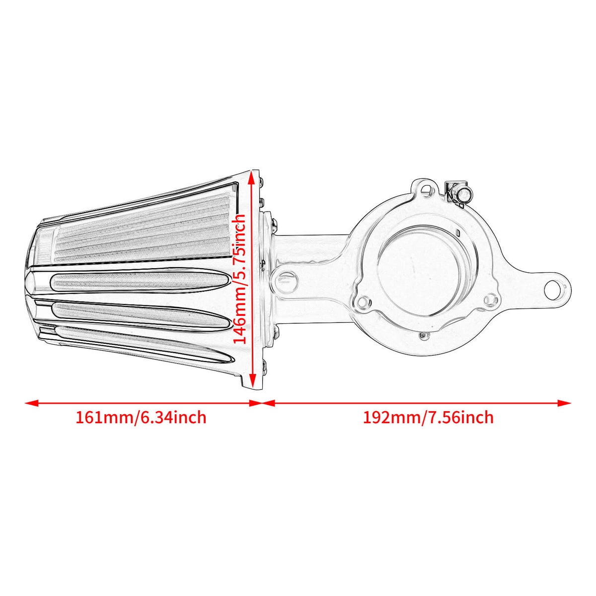 High-Flow Air Cleaner Assembly for Harley Touring CVO 2023-2025 | Mactions