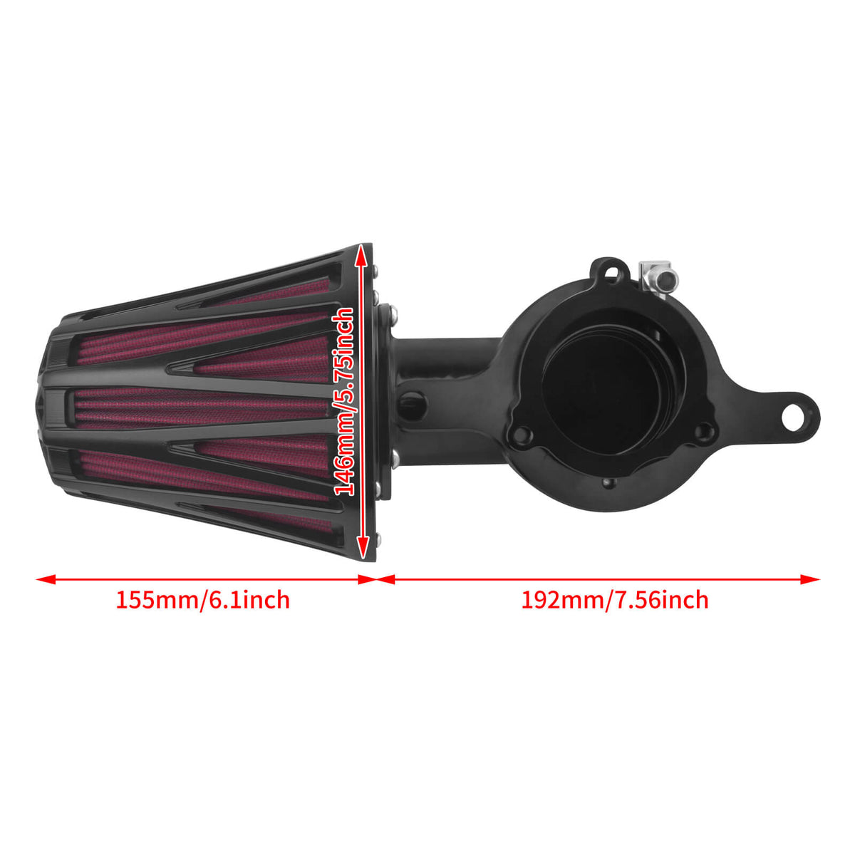 Forward-Facing Elbow Air Filter for Harley CVO & Street Glide '23-'25 | Mactions