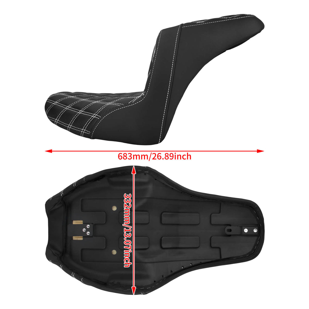 cb015002 mactions driver passenger saddle seat breakout 2022 white stitching size