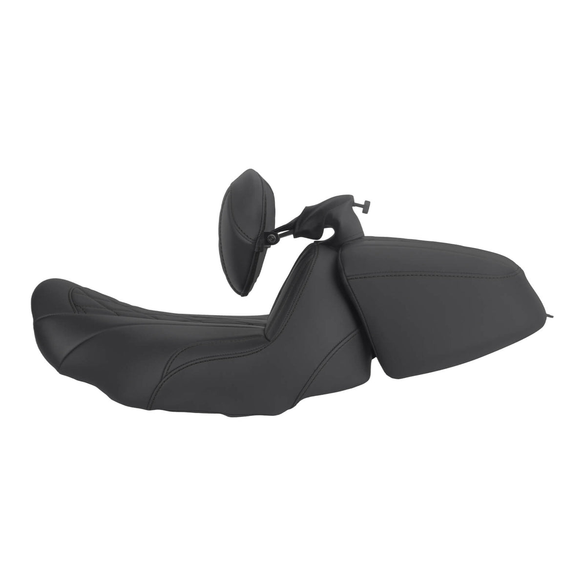 Two-Up Seat with Adjustable Backrest for Harley Touring ‘23.5-’25 | Mactions