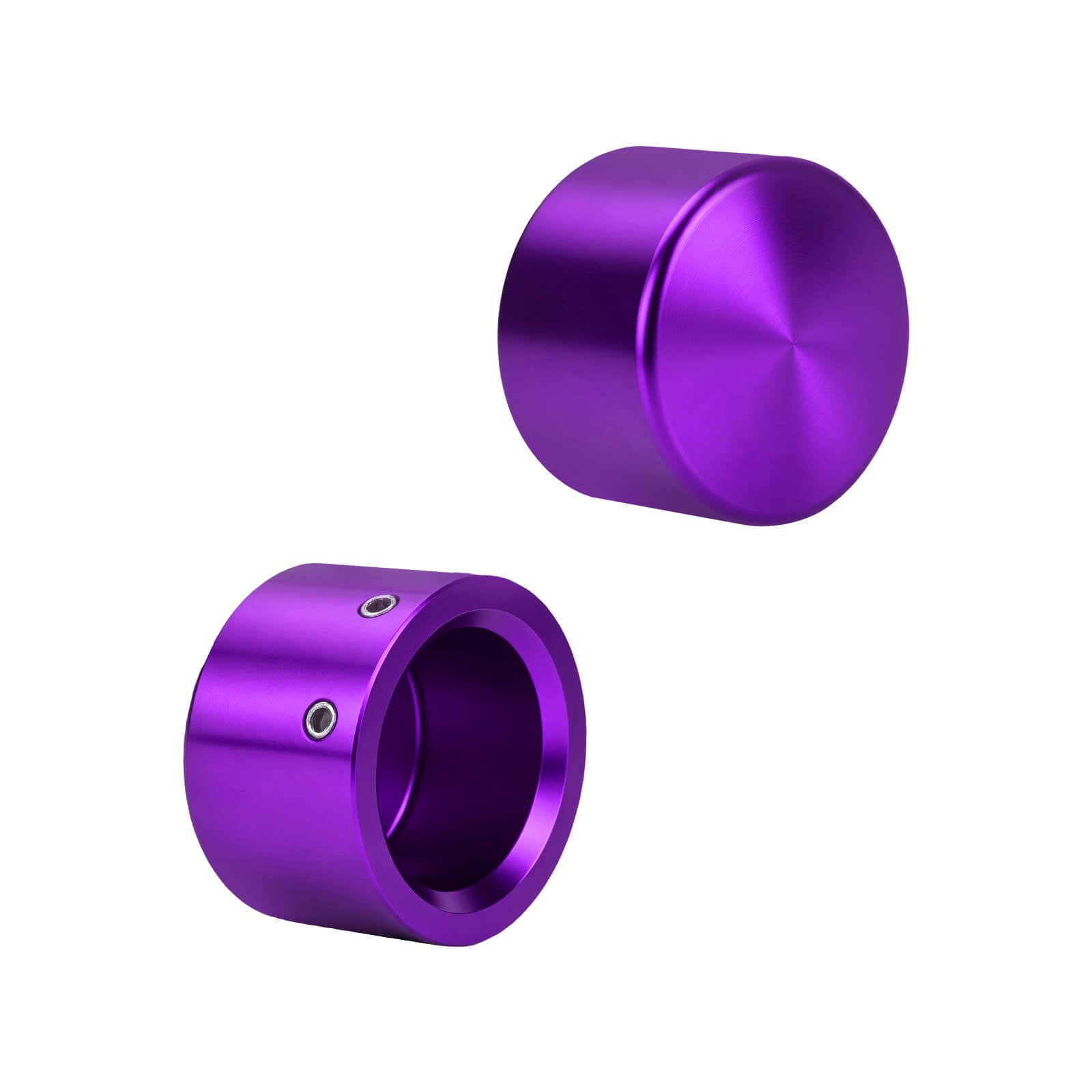 cr023604 mactions anodized front axle covers xl 2008 purple angle