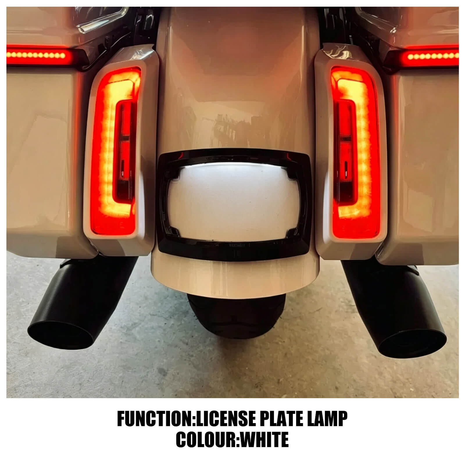Custom License Plate Frame For Harley Touring 2023-Later | Mactions
