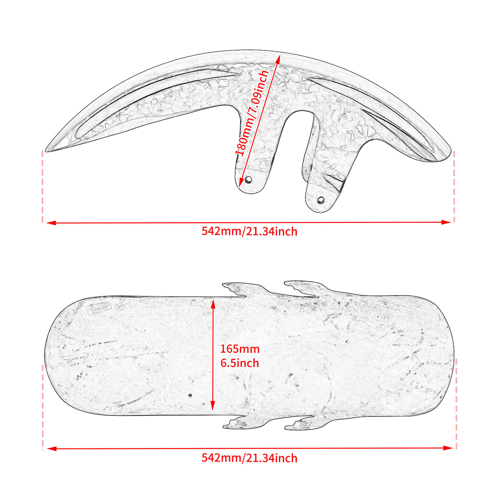 fr010402 mactions forged carbon cvo front fender fltrxse 2023 gloss forged carbon size