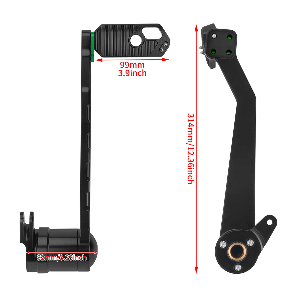 CNC Aluminum Brake Arm Kit with Pedal for Harley Touring '08-'13 | Mactions
