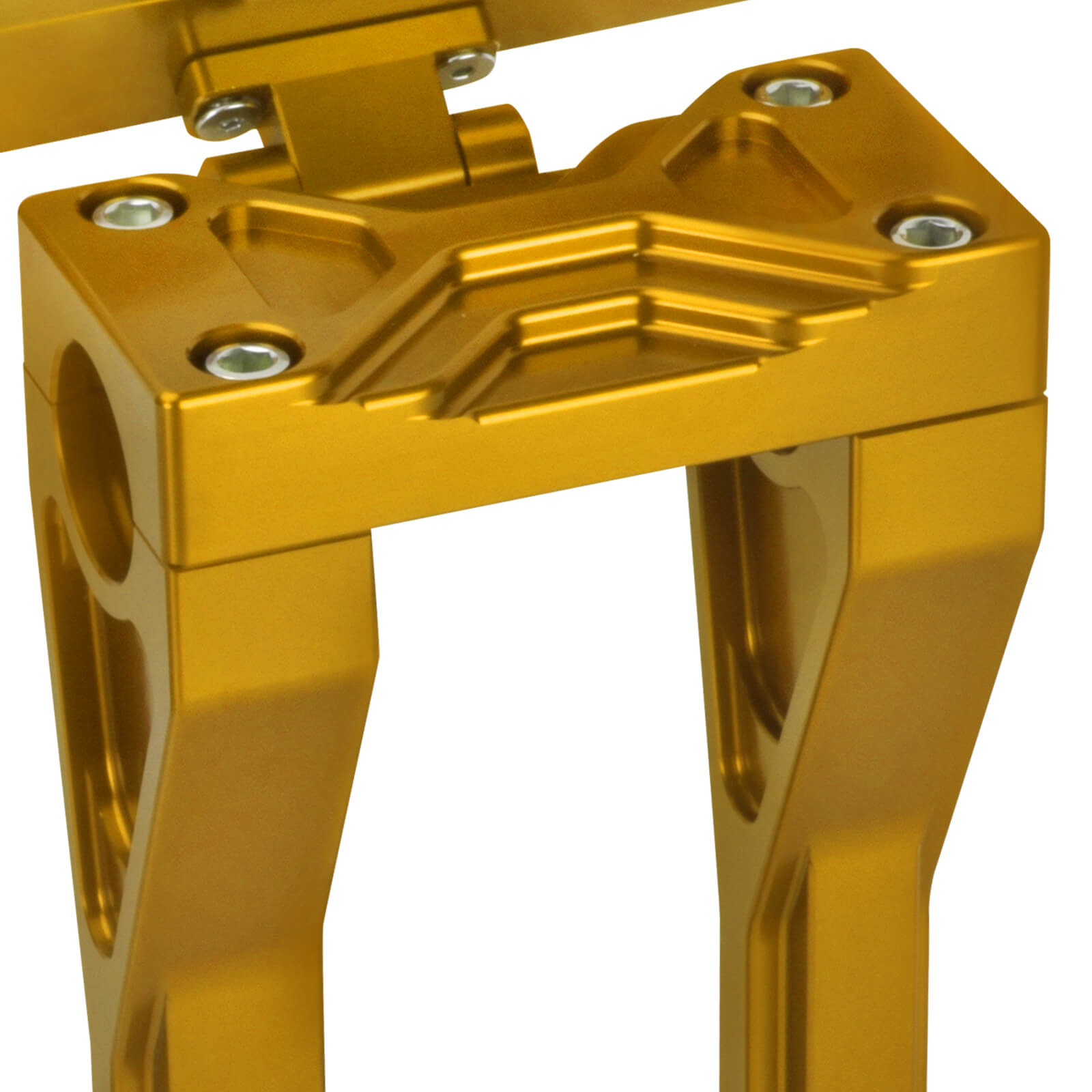 in000303 mactions speedometer handlebar riser kit road glide 2015 gold detail