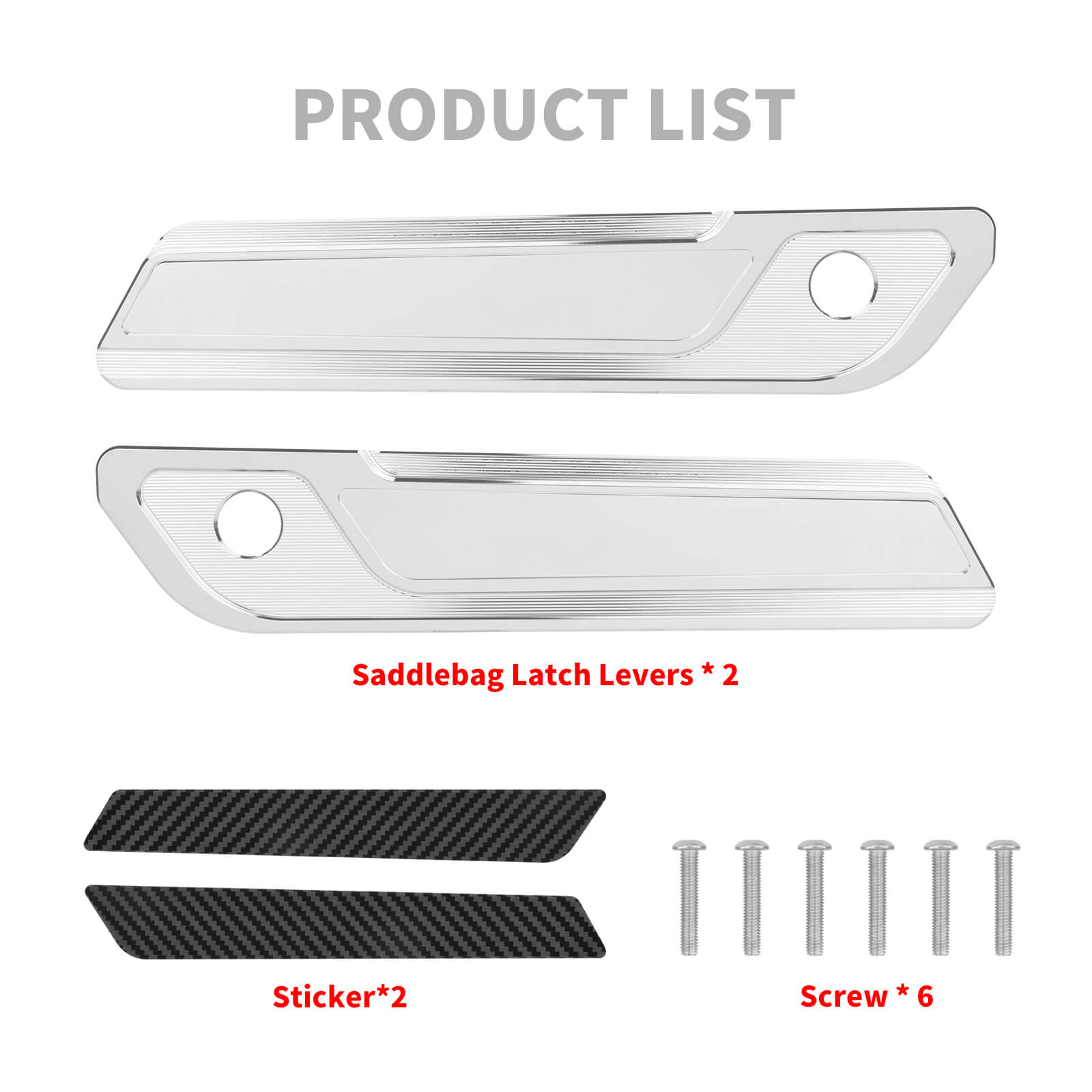 Anodized Saddlebag Latch Covers For Harley Touring 2014-2025 | Mactions
