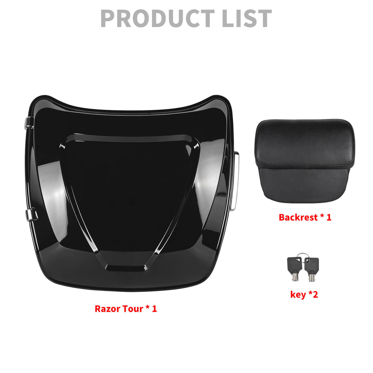Razor Tour Trunk Luggage Box for Harley Road Glide & Street Glide '14-'25 | Mactions