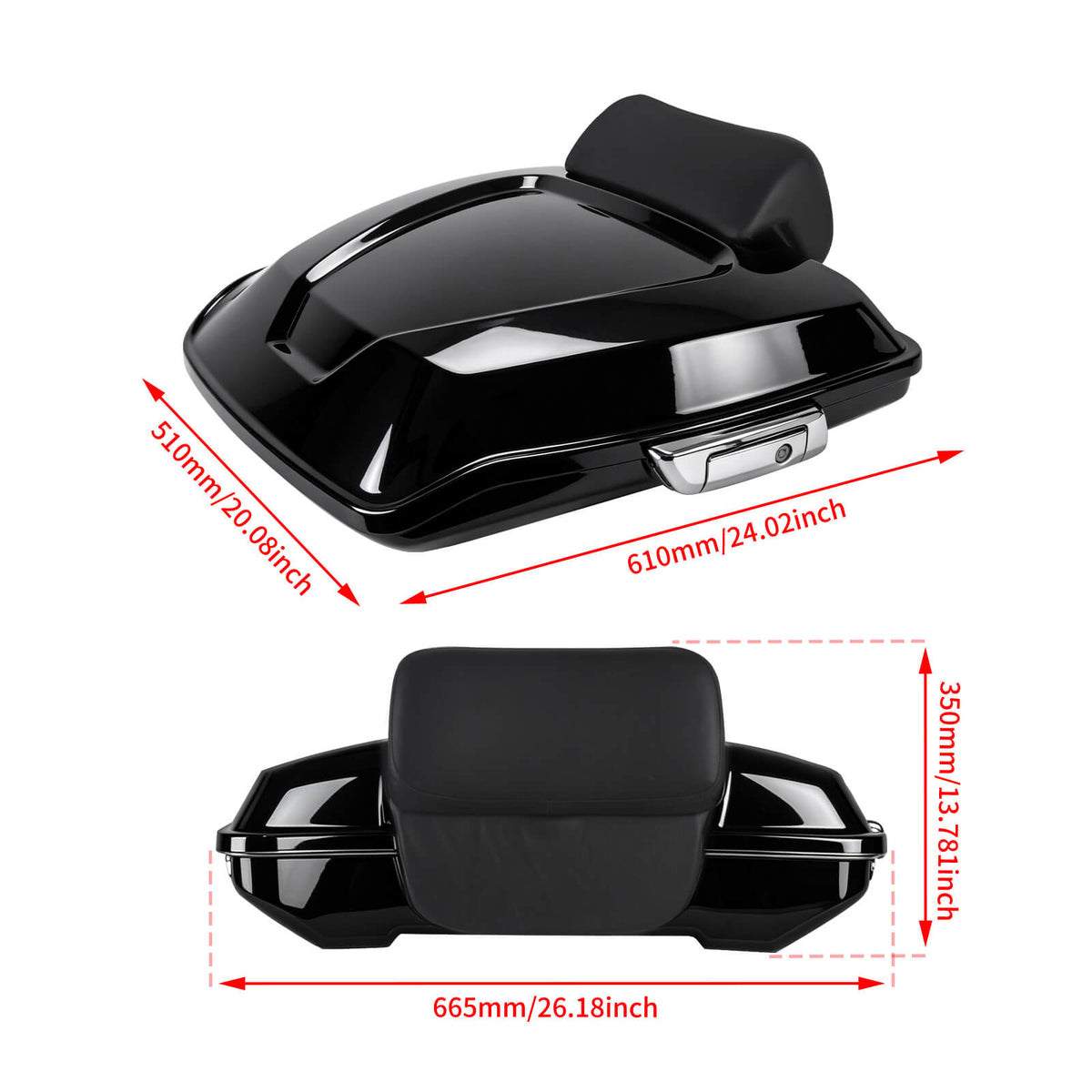 Razor Tour Trunk Luggage Box for Harley Road Glide & Street Glide '14-'25 | Mactions