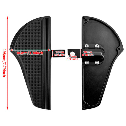Motorcycle Rider Passenger Floorboards Set Fit for Harley Touring Sportster Softail | Mactions