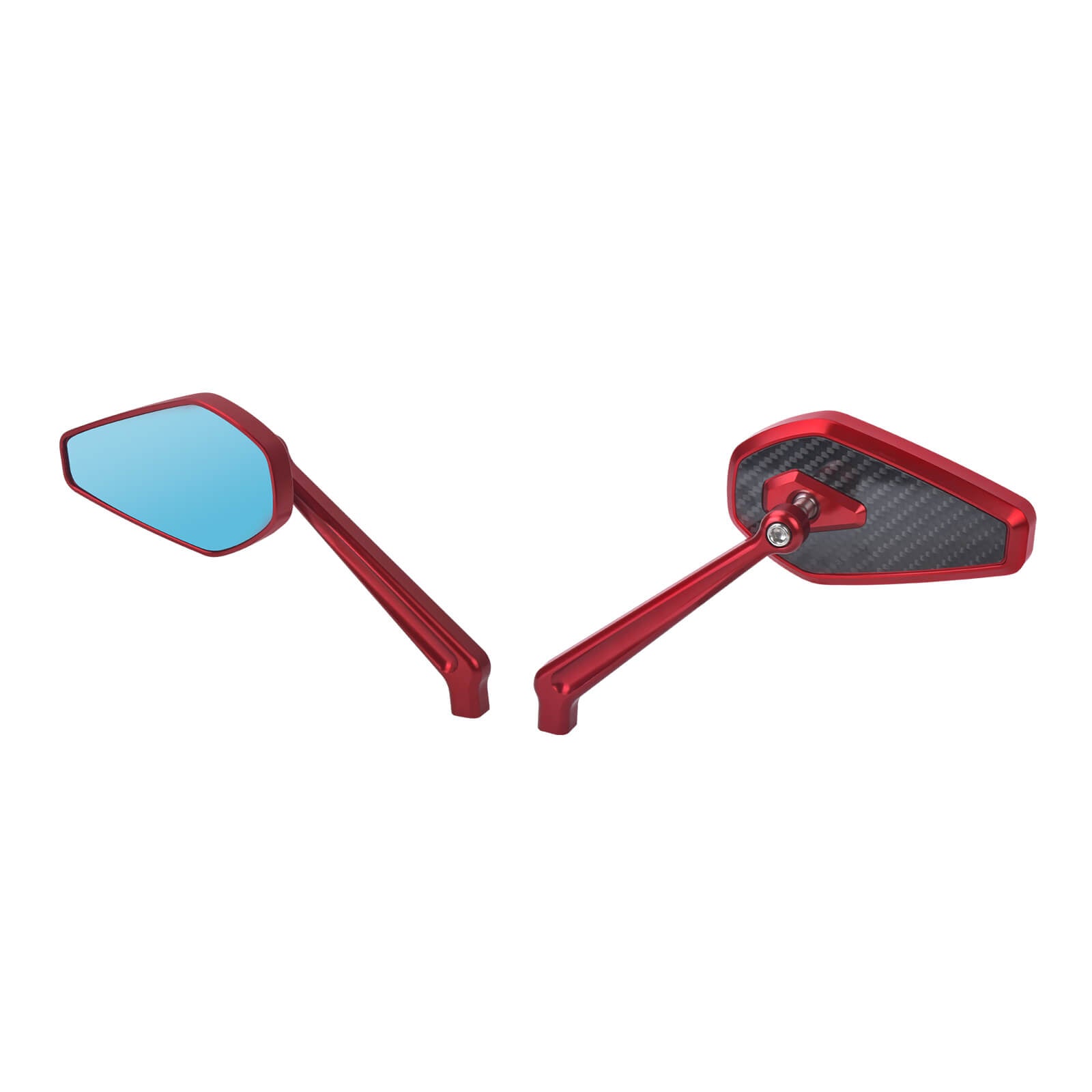 mi002902 mactions motorcycle side mirror harley touring 8mm red angle 1