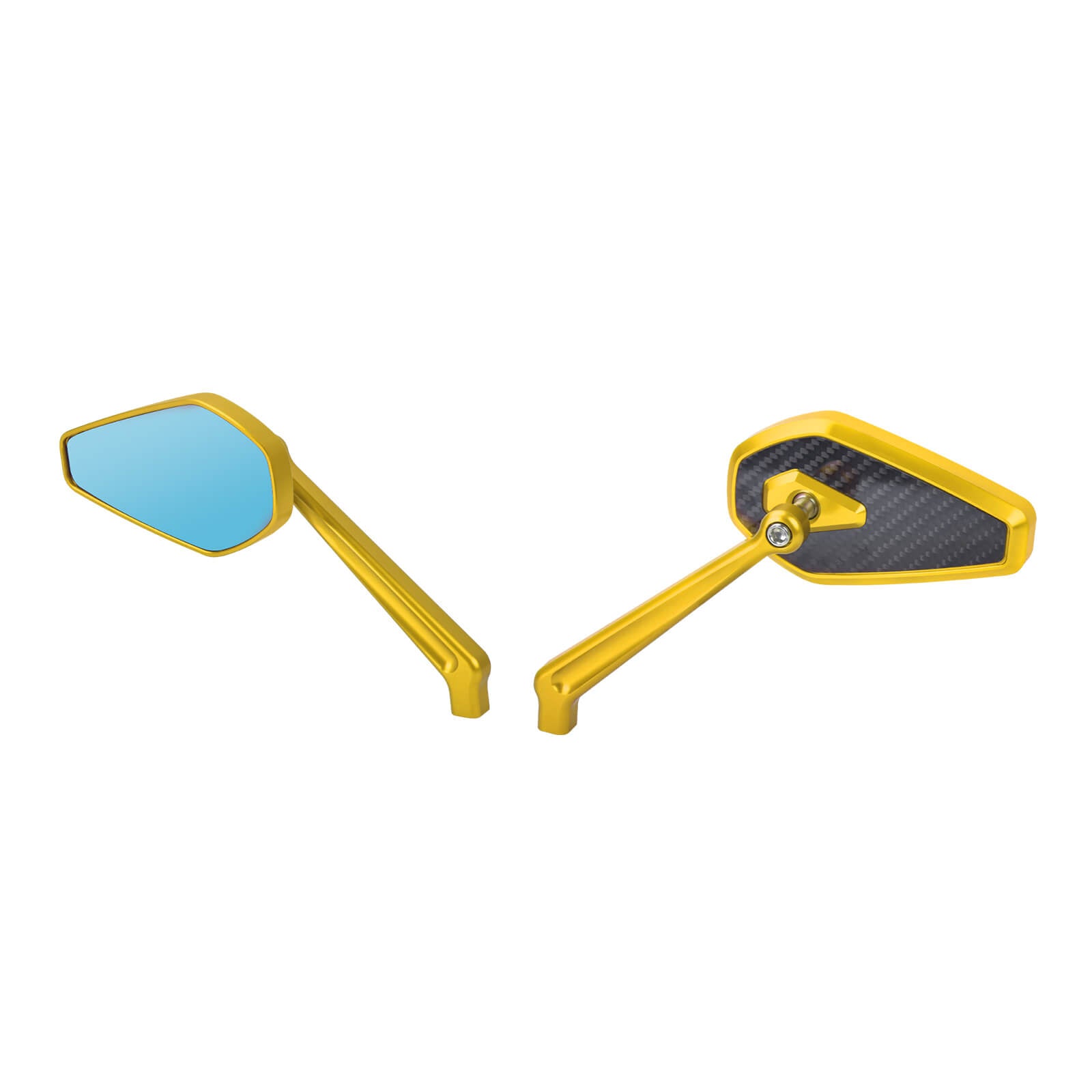 mi002903 mactions motorcycle side mirror harley touring 8mm gold angle 1