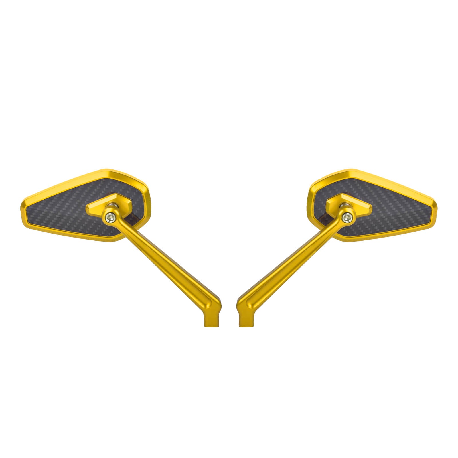 mi002903 mactions motorcycle side mirror harley touring 8mm gold angle
