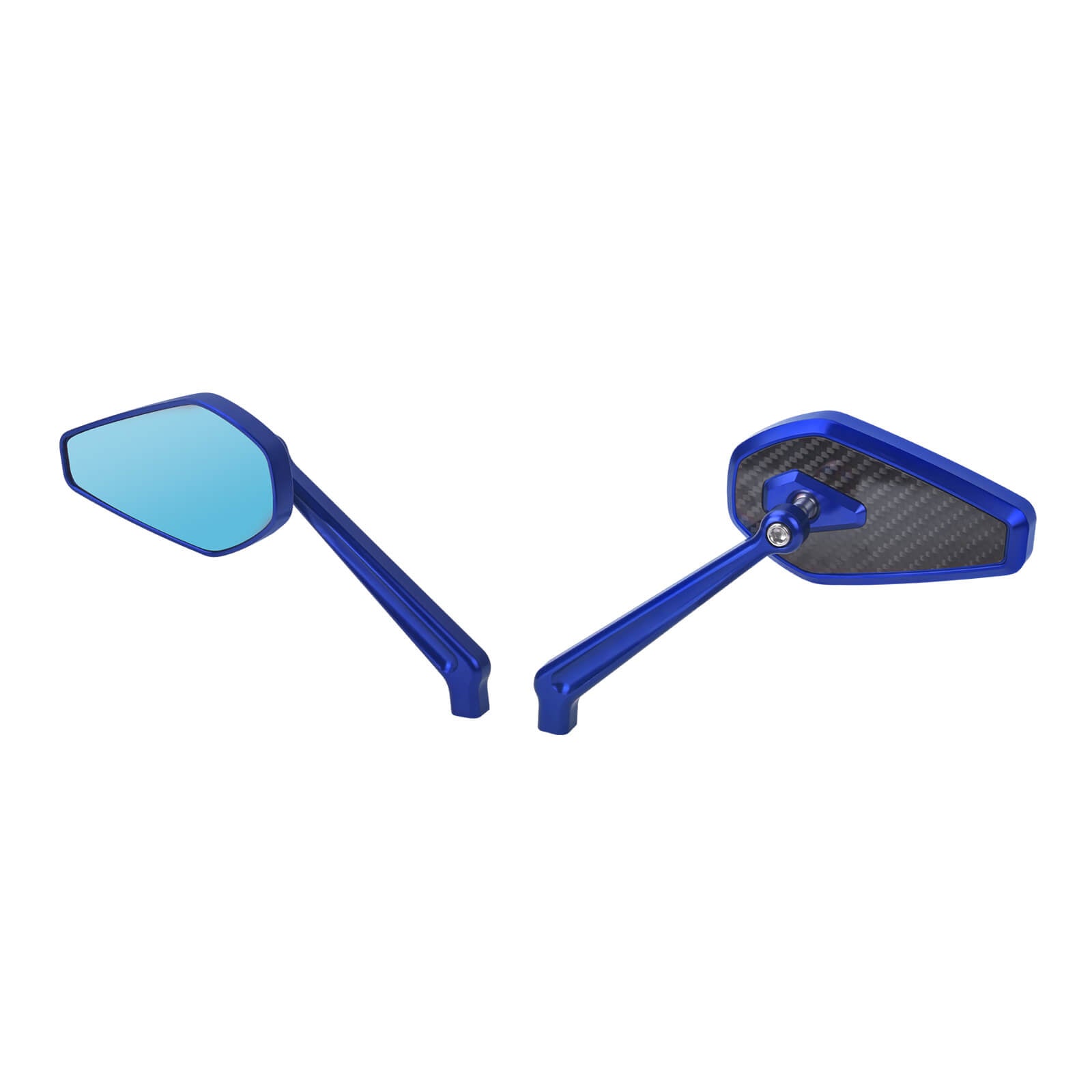 mi002904 mactions motorcycle side mirror harley touring 8mm blue angle