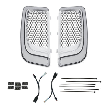 motorcycle LED fairing lower grills kits for harley LA014702