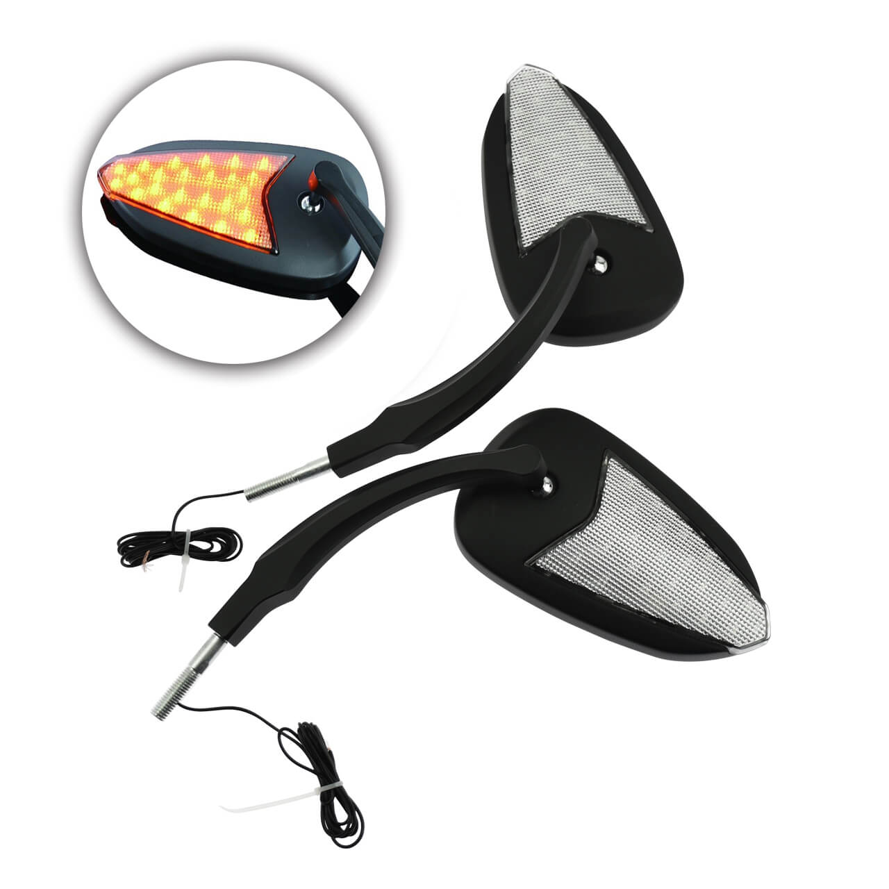 Premium Motorcycle LED Mirrors for Enhanced Safety & Style | Mactions ...
