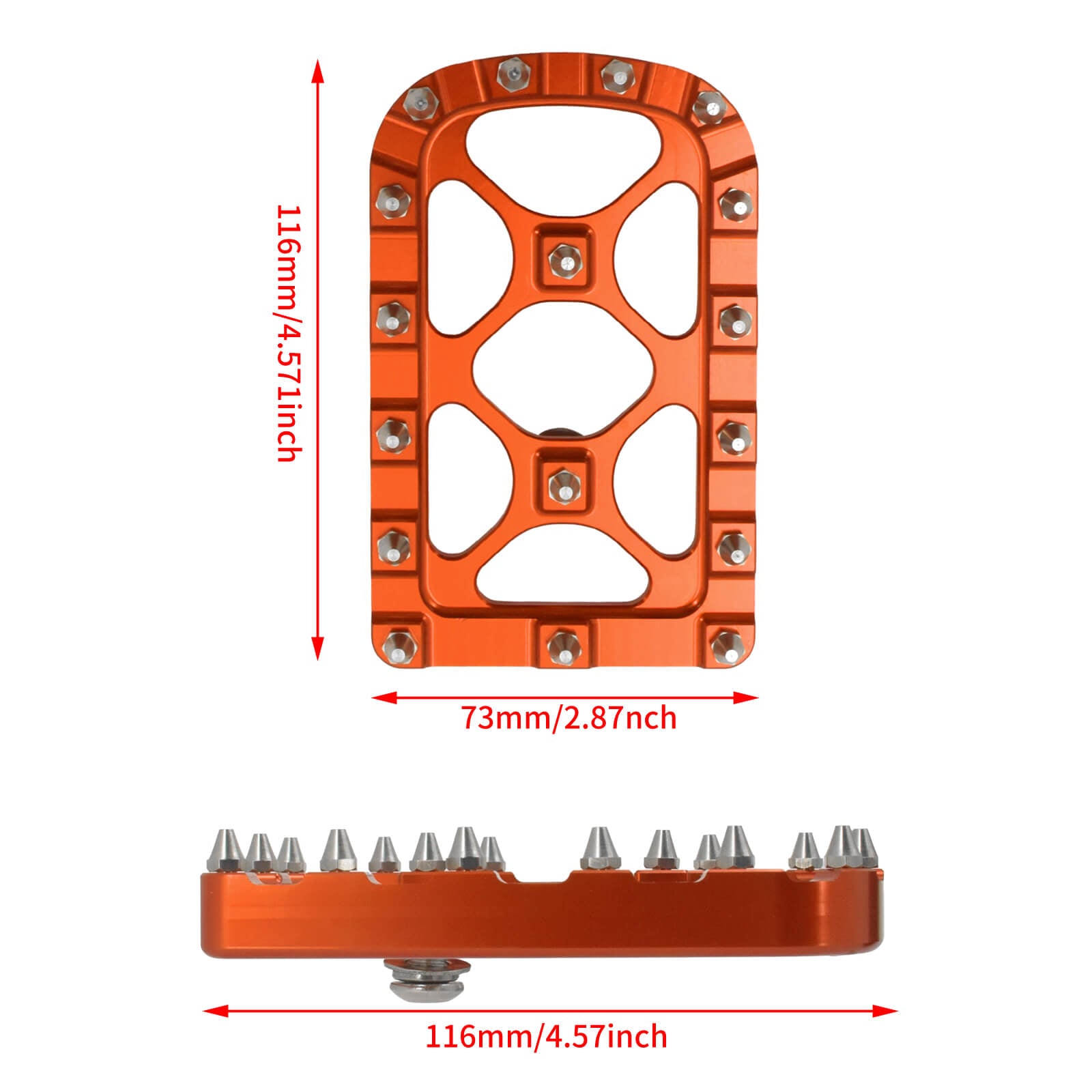 MX Style Footboards Set Floorboards with Brake Pedal for Harley Models | Mactions