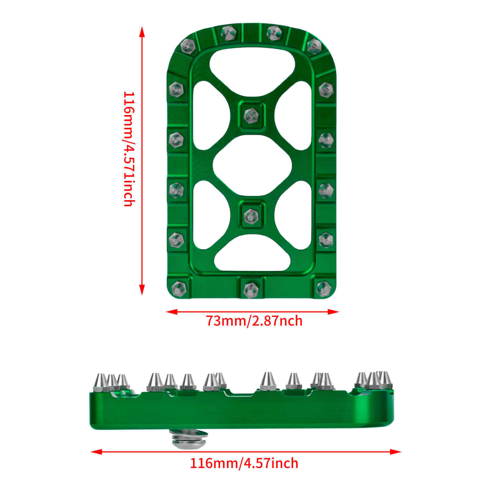 pe012007 mactions brake foot pad fl 1986 green size
