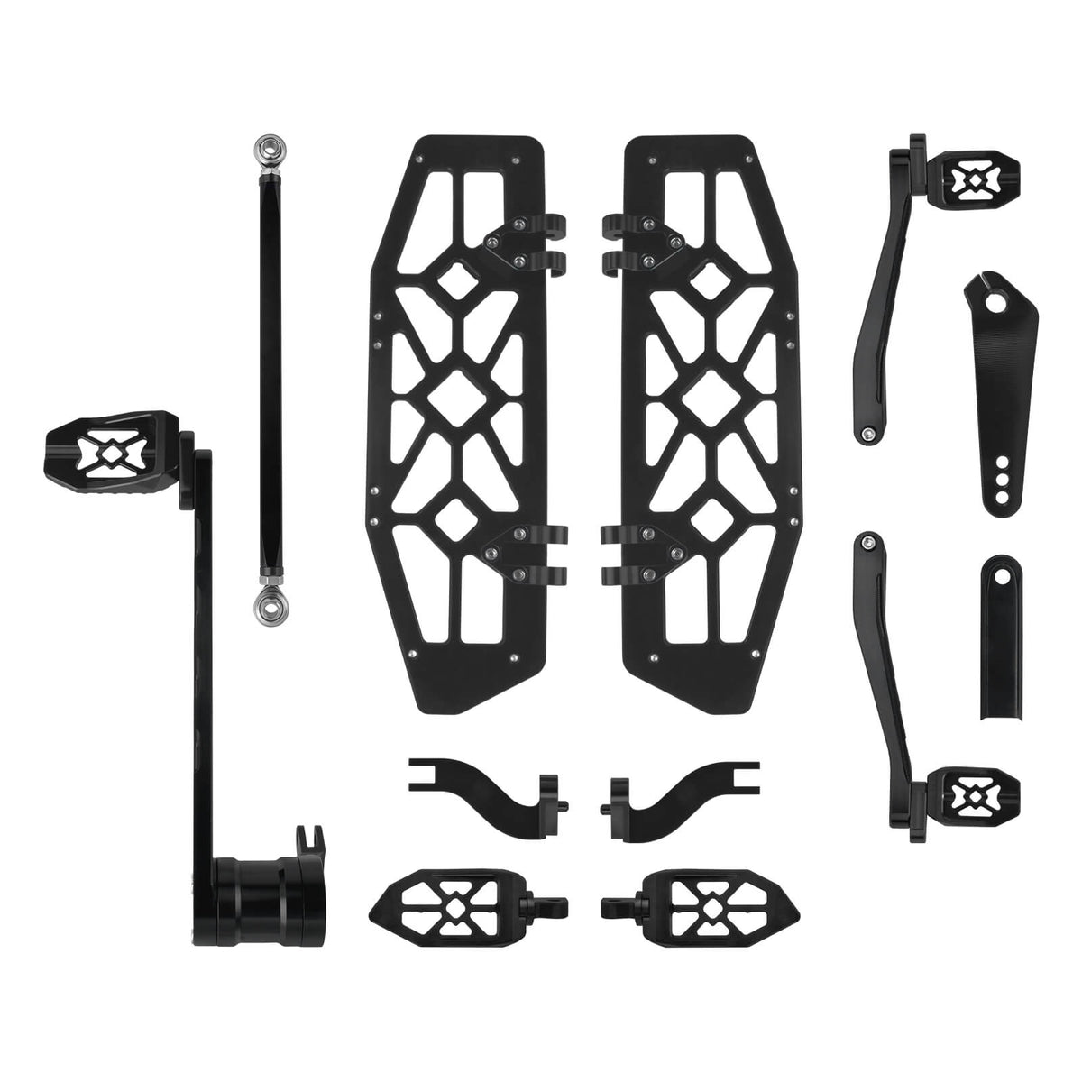 CNC Complete Floorboard Set Front Rear Floorboards for Harley Touring '14-'25 | Mactions